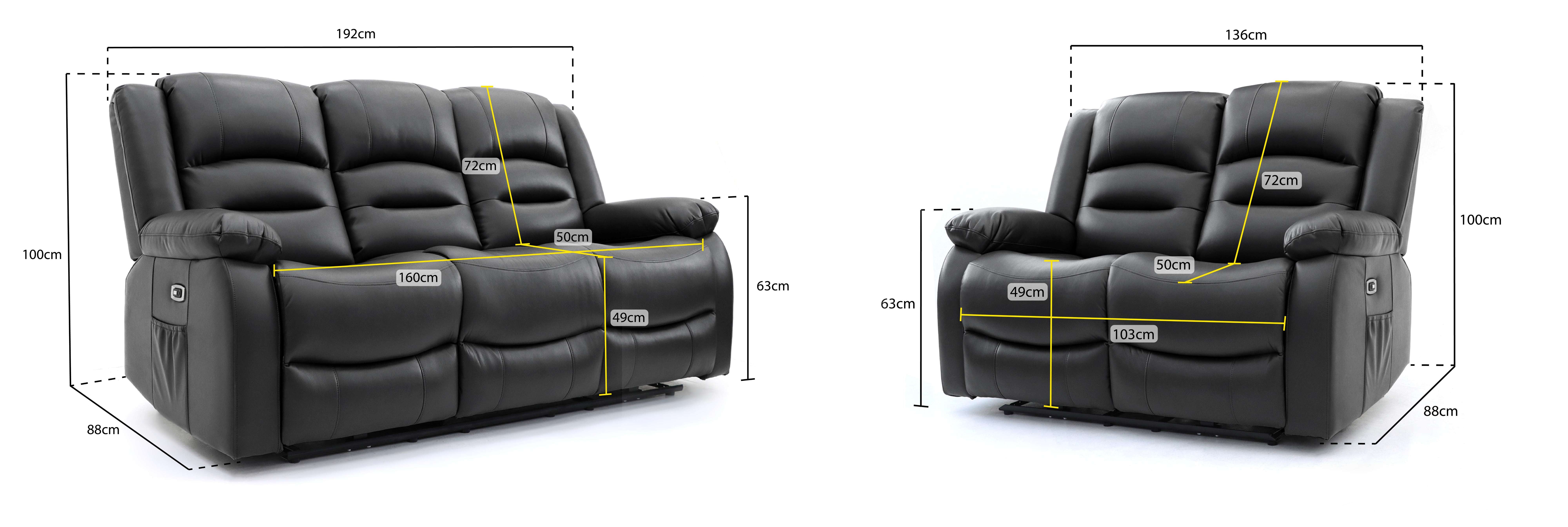 Halle Recliner Sofa Set 3+2