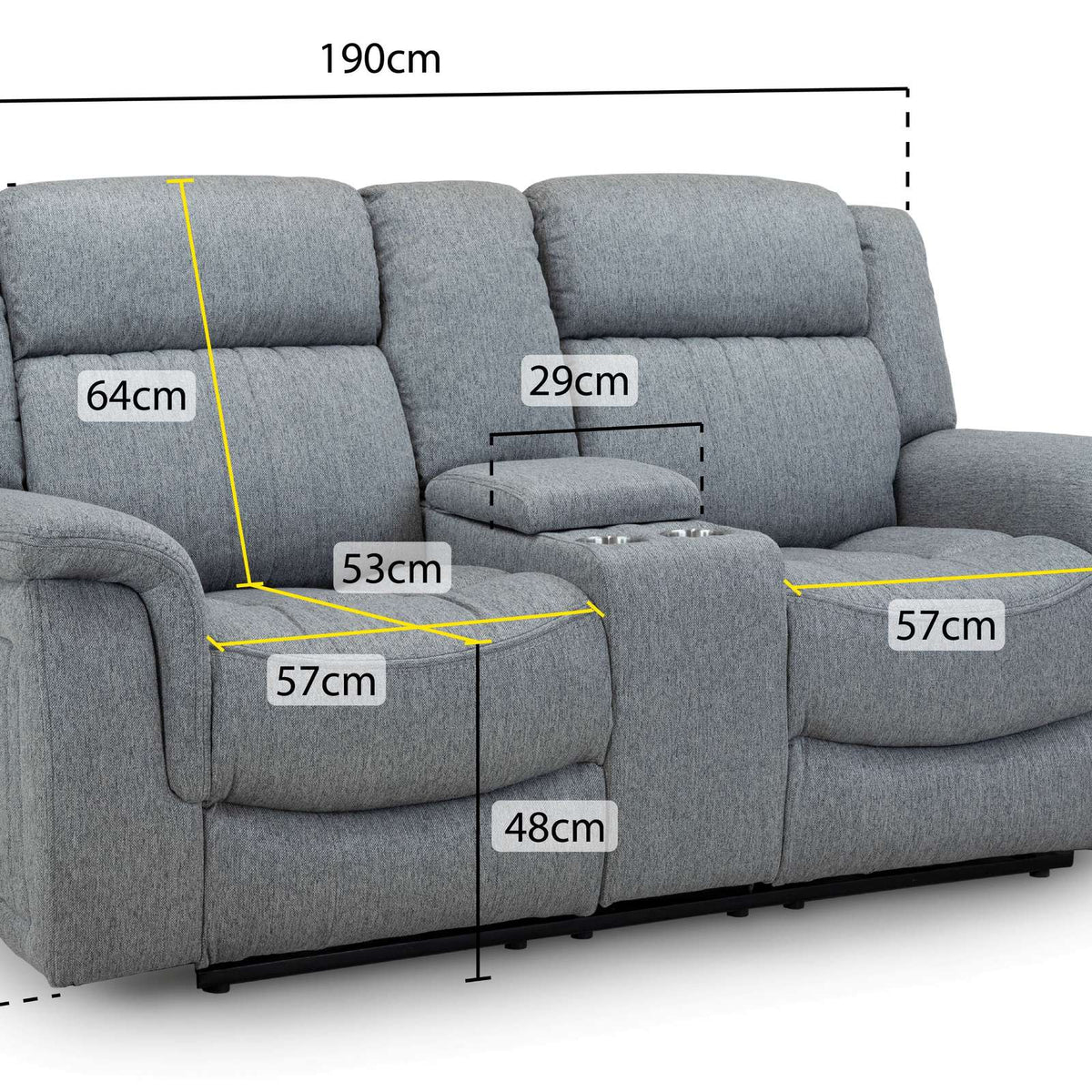 Elys Electric Recliner 2 Seater Sofa