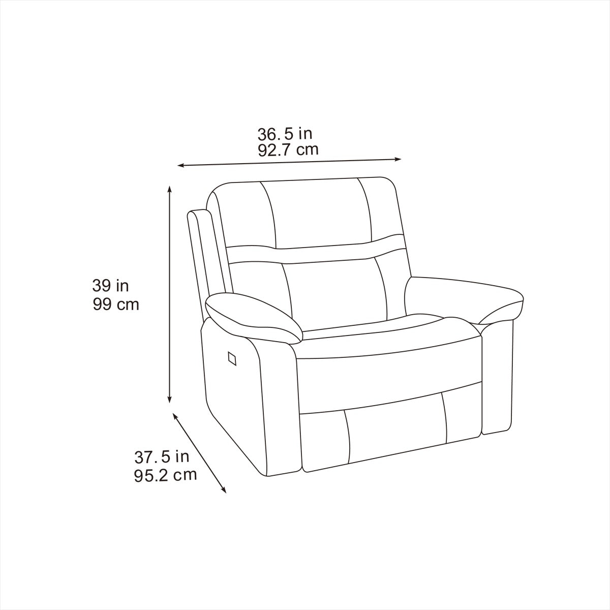 Lorenza Electric Recliner Armchair