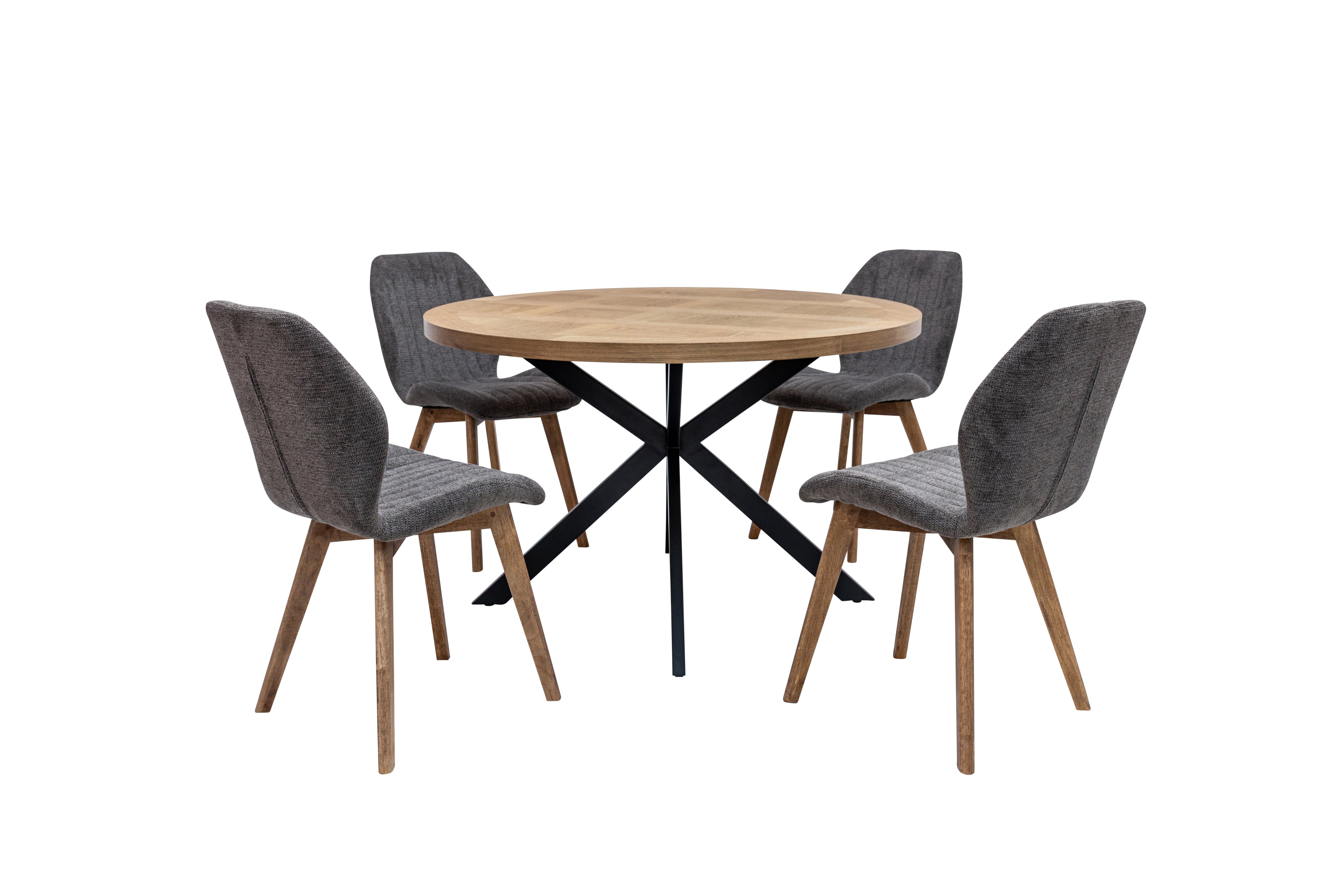 Clark Oak Veneer Round Table 120cm