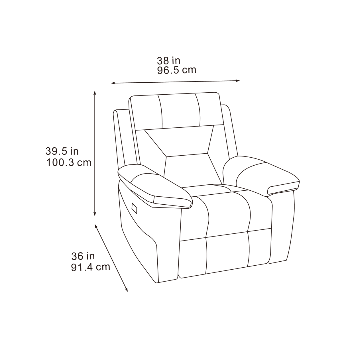 Bellagio Armchair Recliner