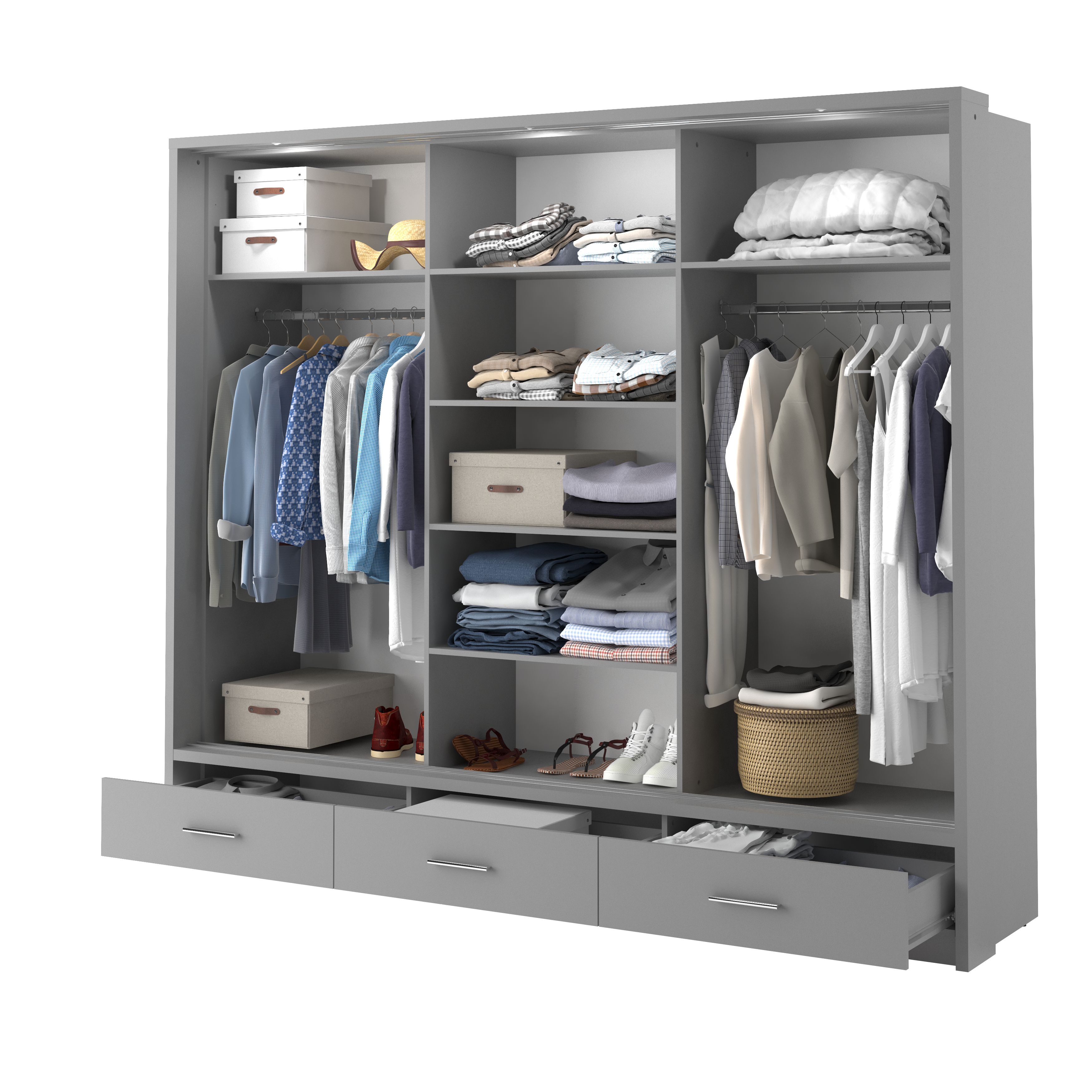 Alfa-1 Sliding Door Wardrobe W250cm