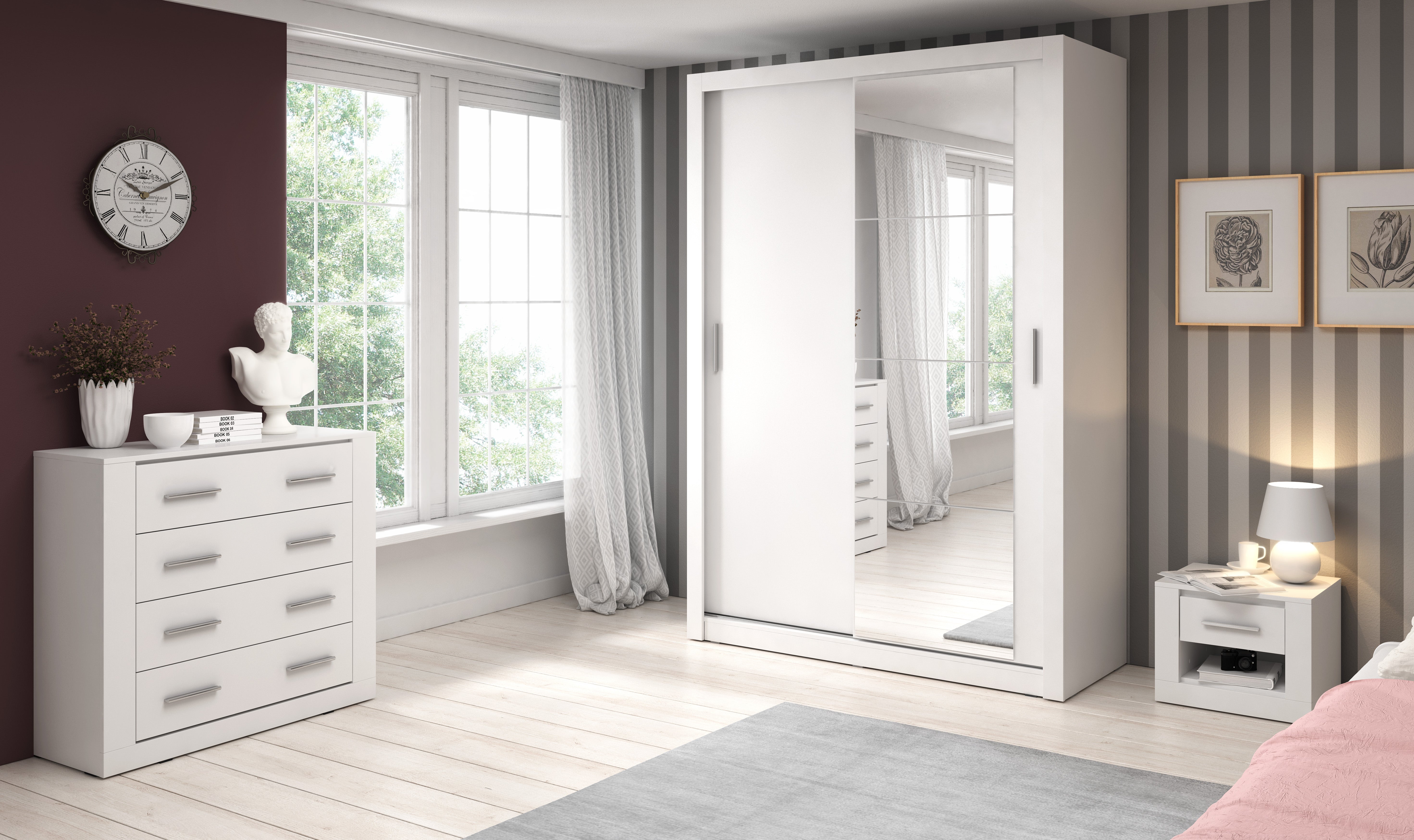 Alfa-4 Sliding Door Wardrobe W150cm