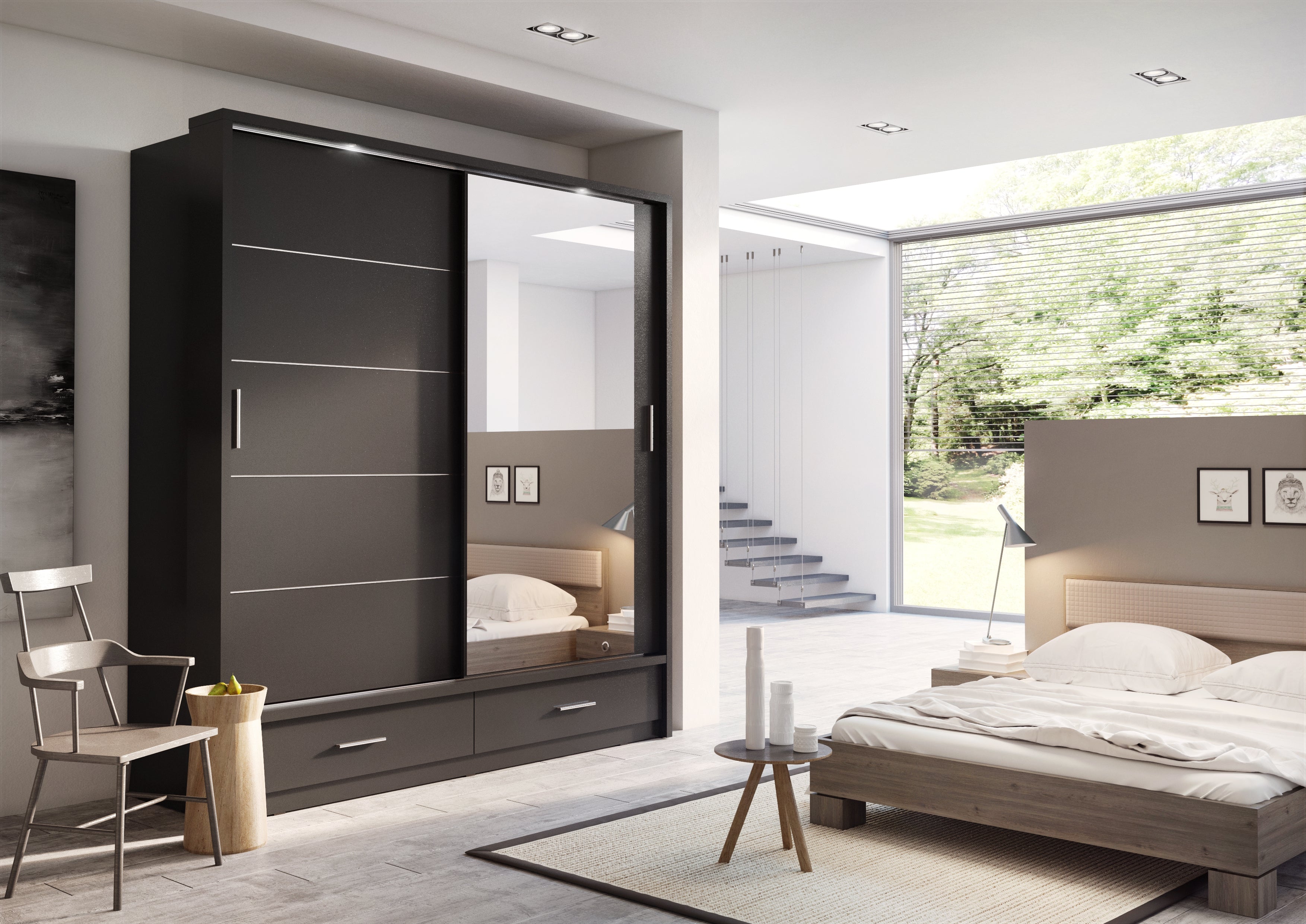 Alfa-5 Sliding Door Wardrobe W200cm