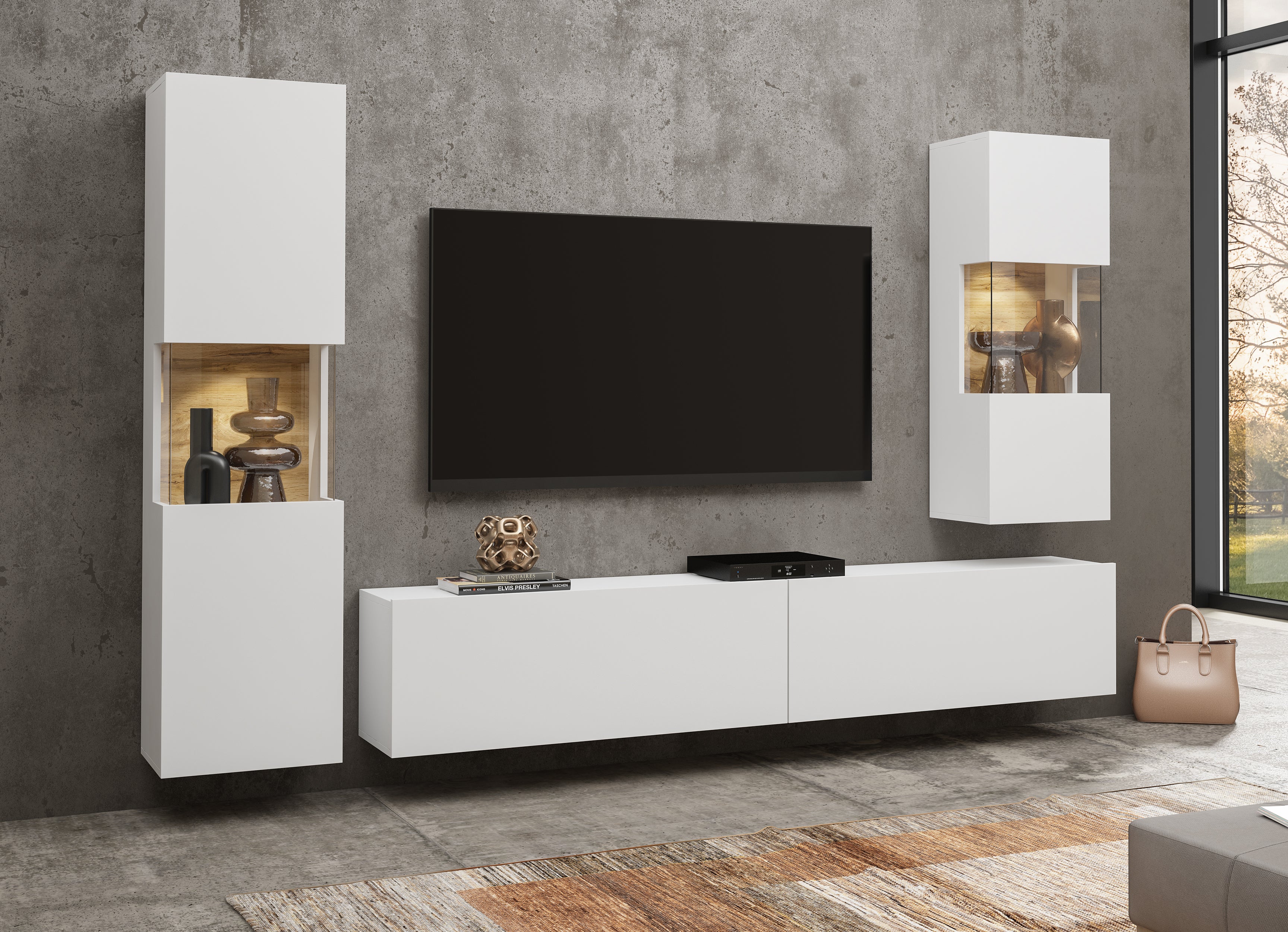Norbi TV Wall Unit W216cm