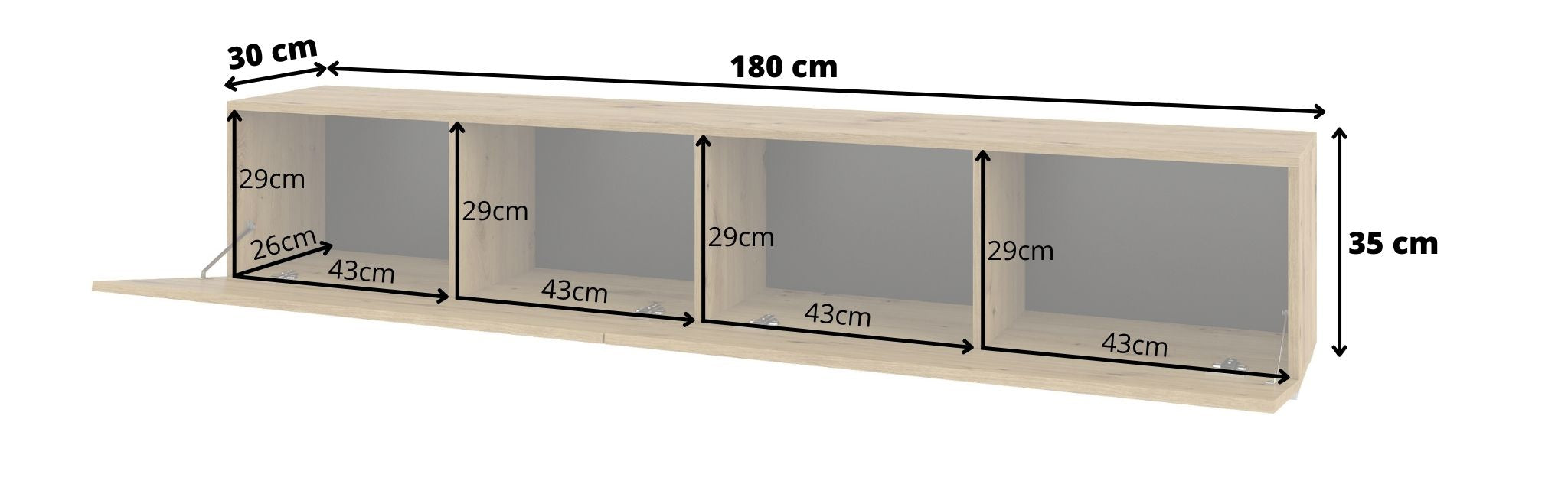 Norbi TV Cabinet W180cm