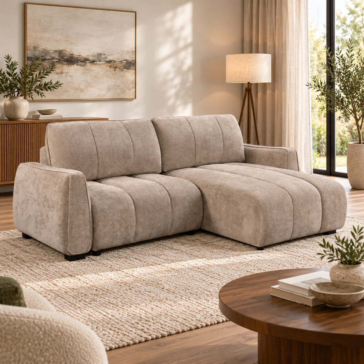 Aura Universal Corner Sofa Bed – Storage | 3 Colours