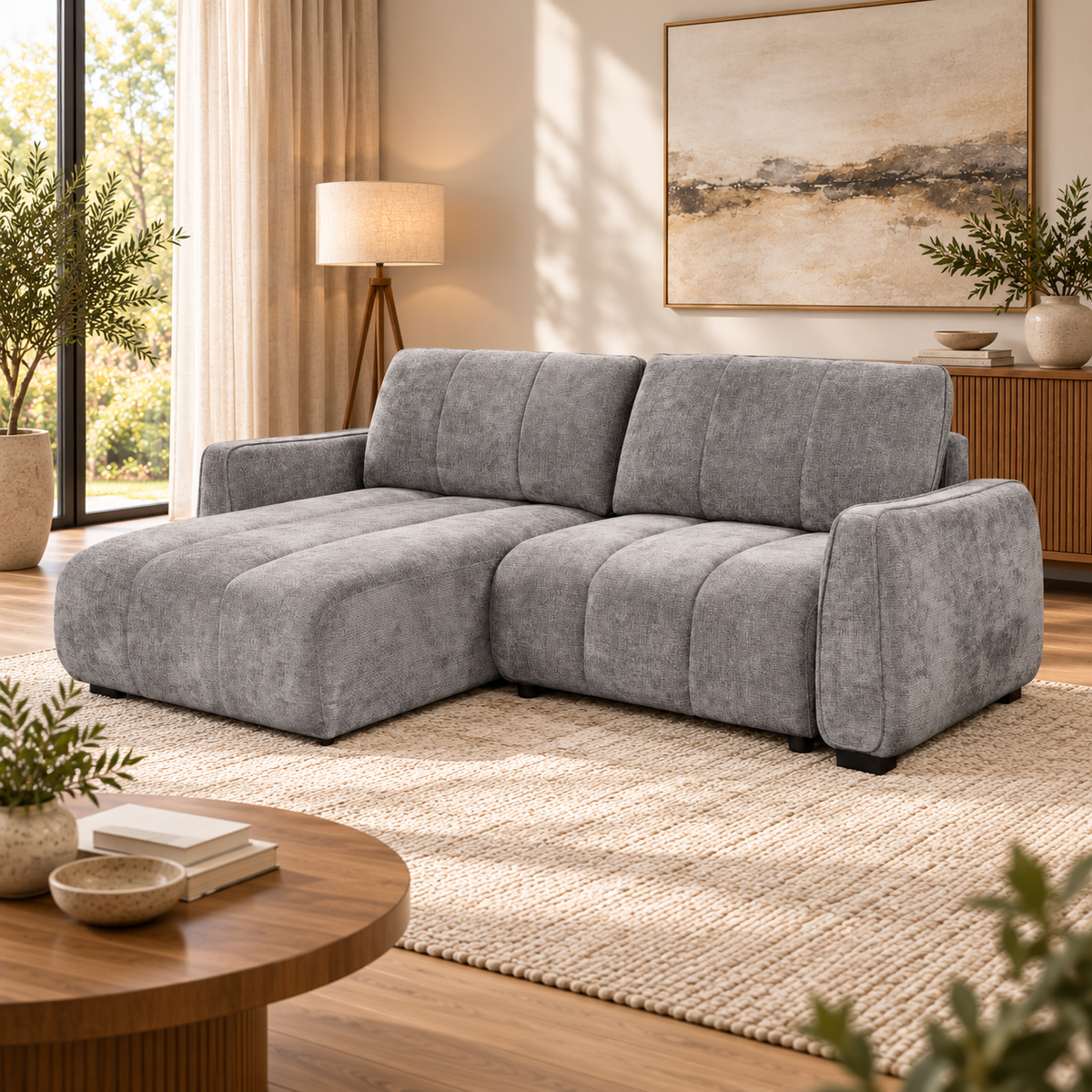 Aura Universal Corner Sofa Bed – Storage | 3 Colours
