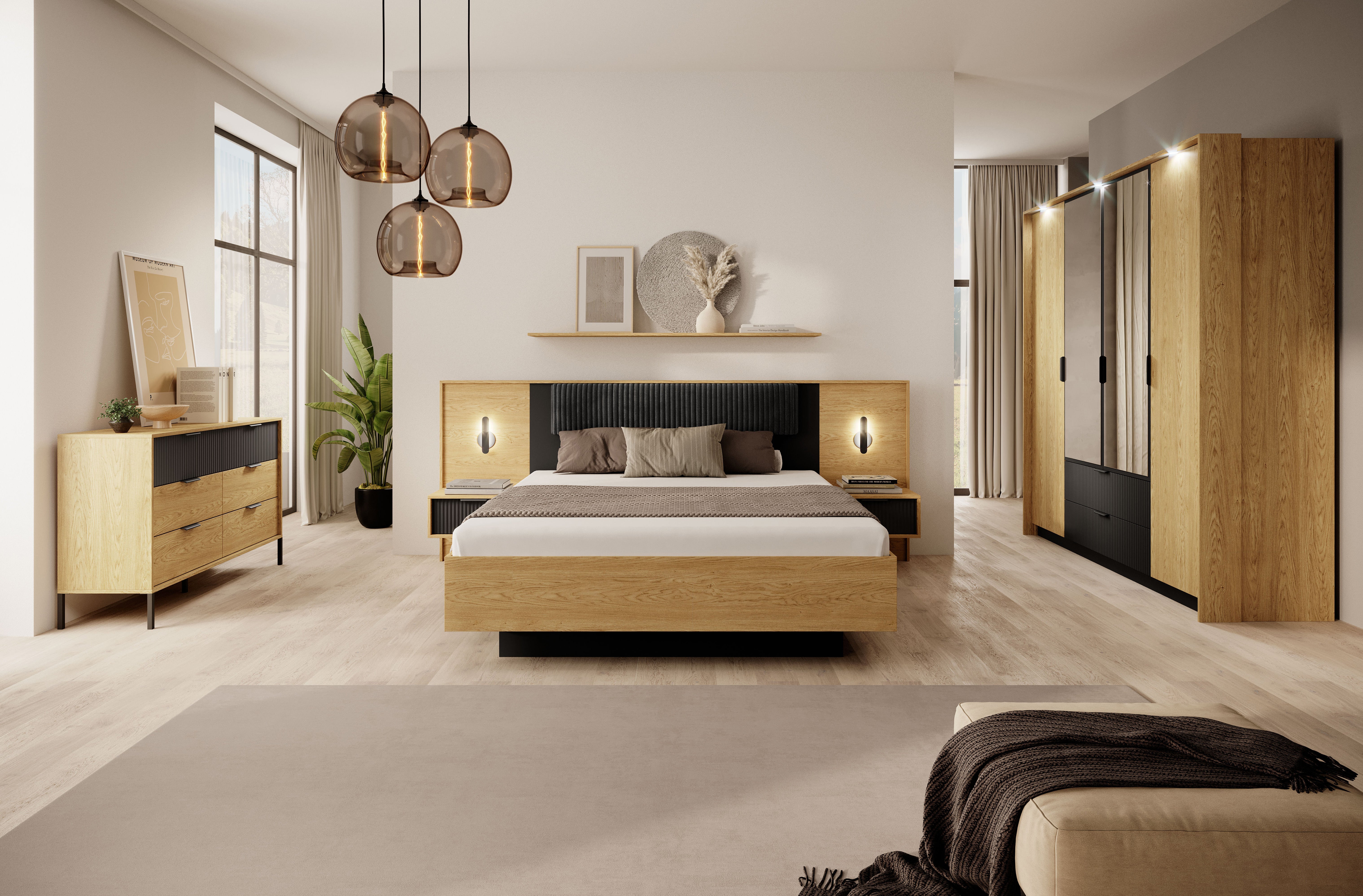 Calto Ottoman Storage Bed [EU King]