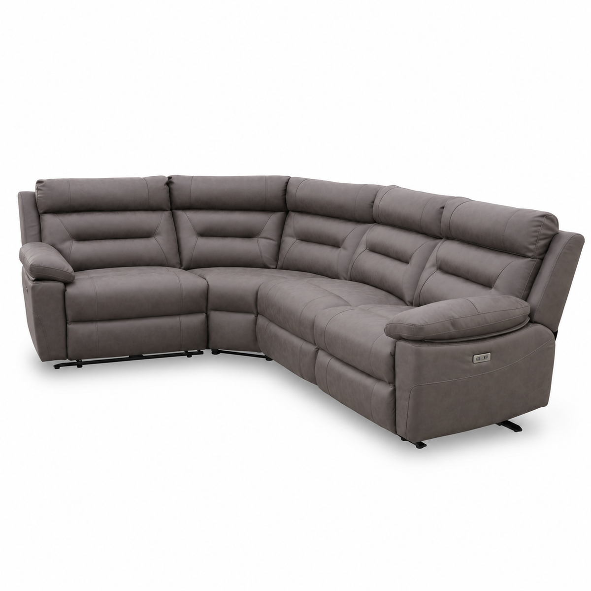 Bellagio Electric Recliner Corner Sofa – Grey