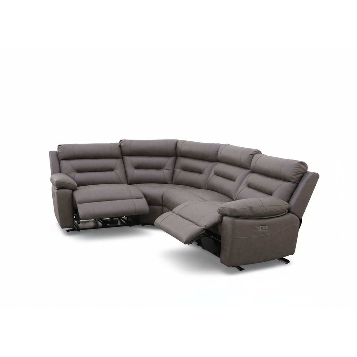 Bellagio Electric Recliner Corner Sofa – Grey