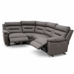 Bellagio Electric Recliner Corner Sofa – Grey
