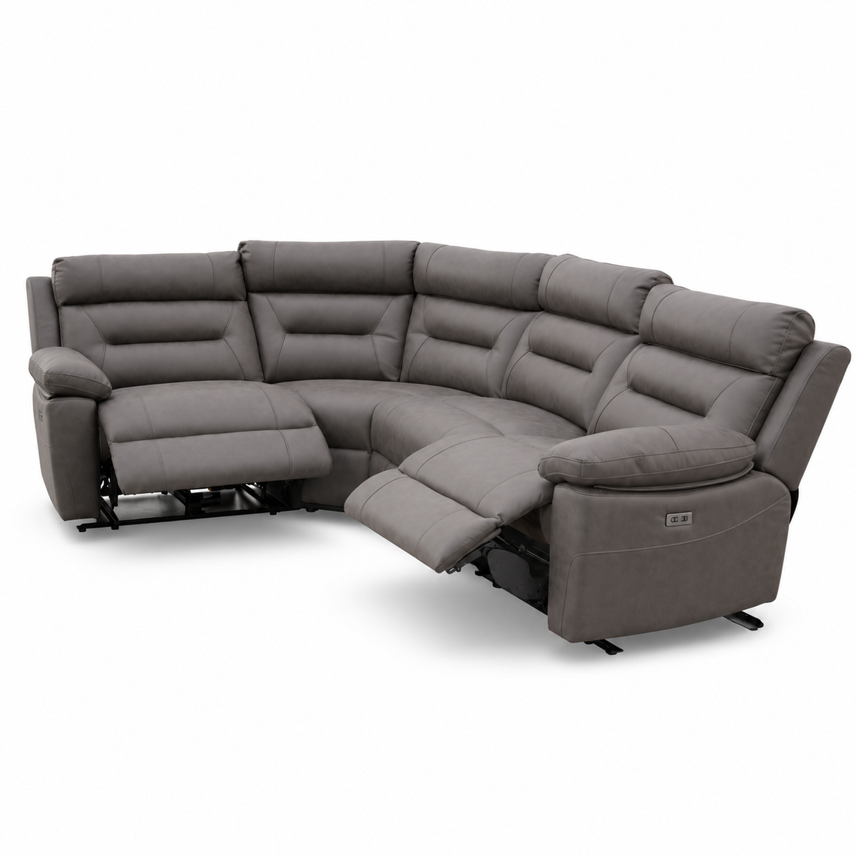 Bellagio Electric Recliner Corner Sofa – Grey