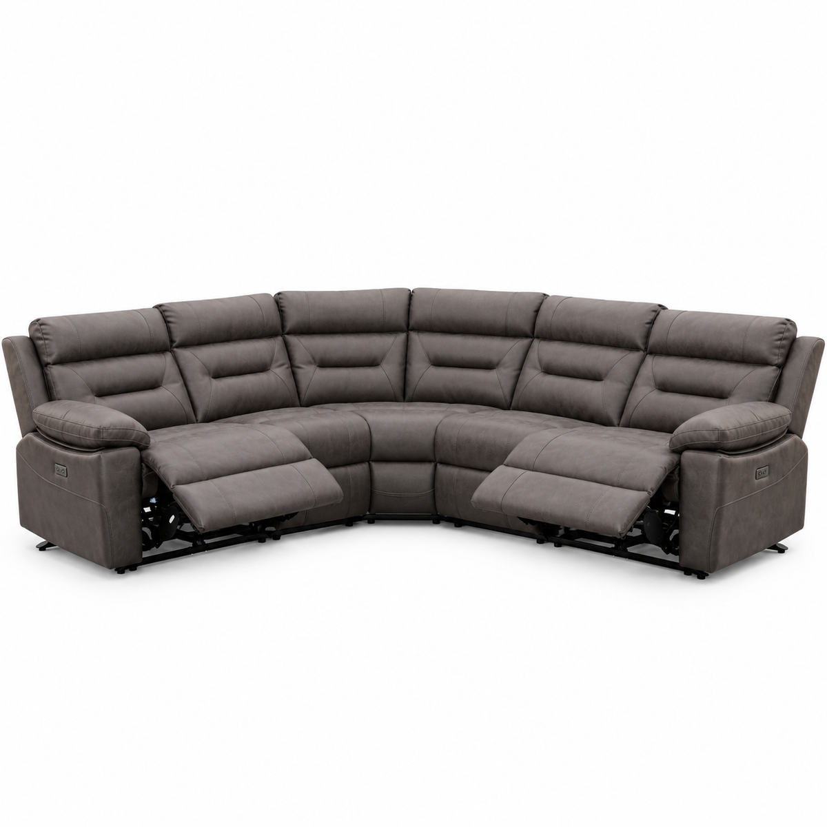 Bellagio Electric Recliner Corner Sofa – Grey