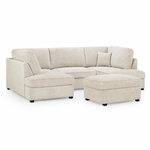 Broxbourne U Shape Corner Sofa | Boucle Fabric Sofa
