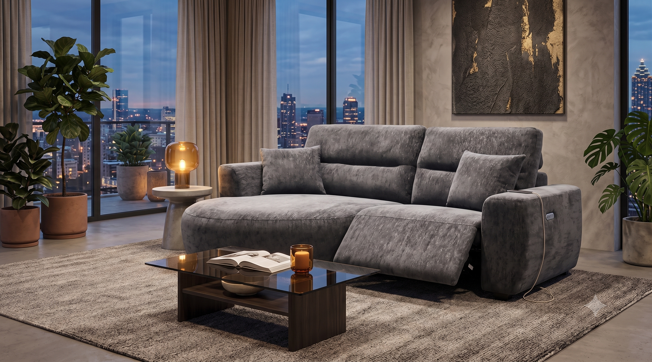 Camden Electric Recliner Sofa Corner