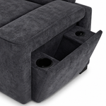 Carter Universal Corner Sofa Bed – Beige & Grey | Storage & USB