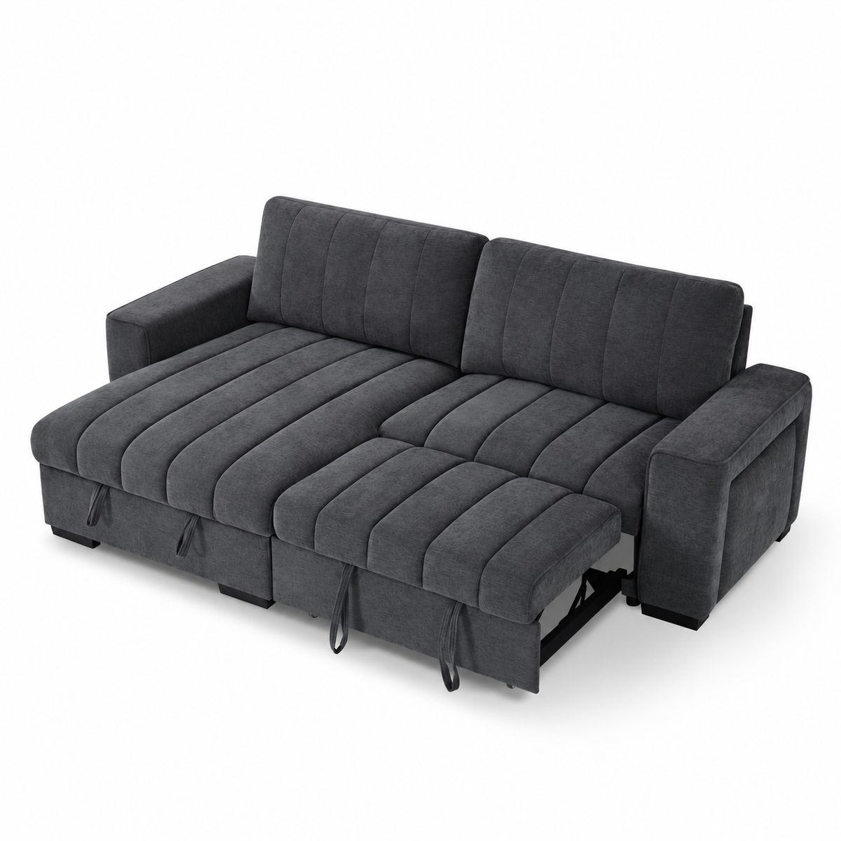 Carter Universal Corner Sofa Bed – Beige & Grey | Storage & USB