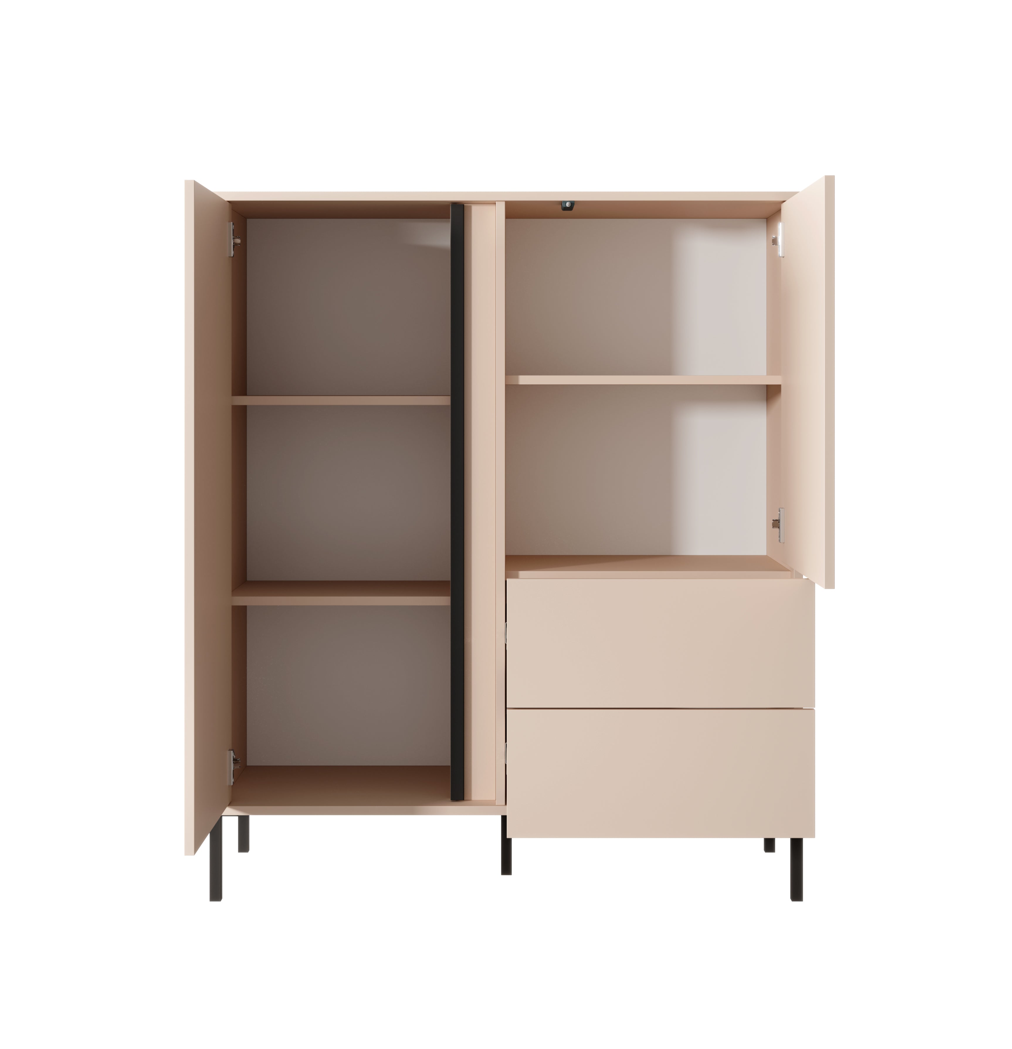 Mist 2 Door 2 Drawer Highboard W103cm