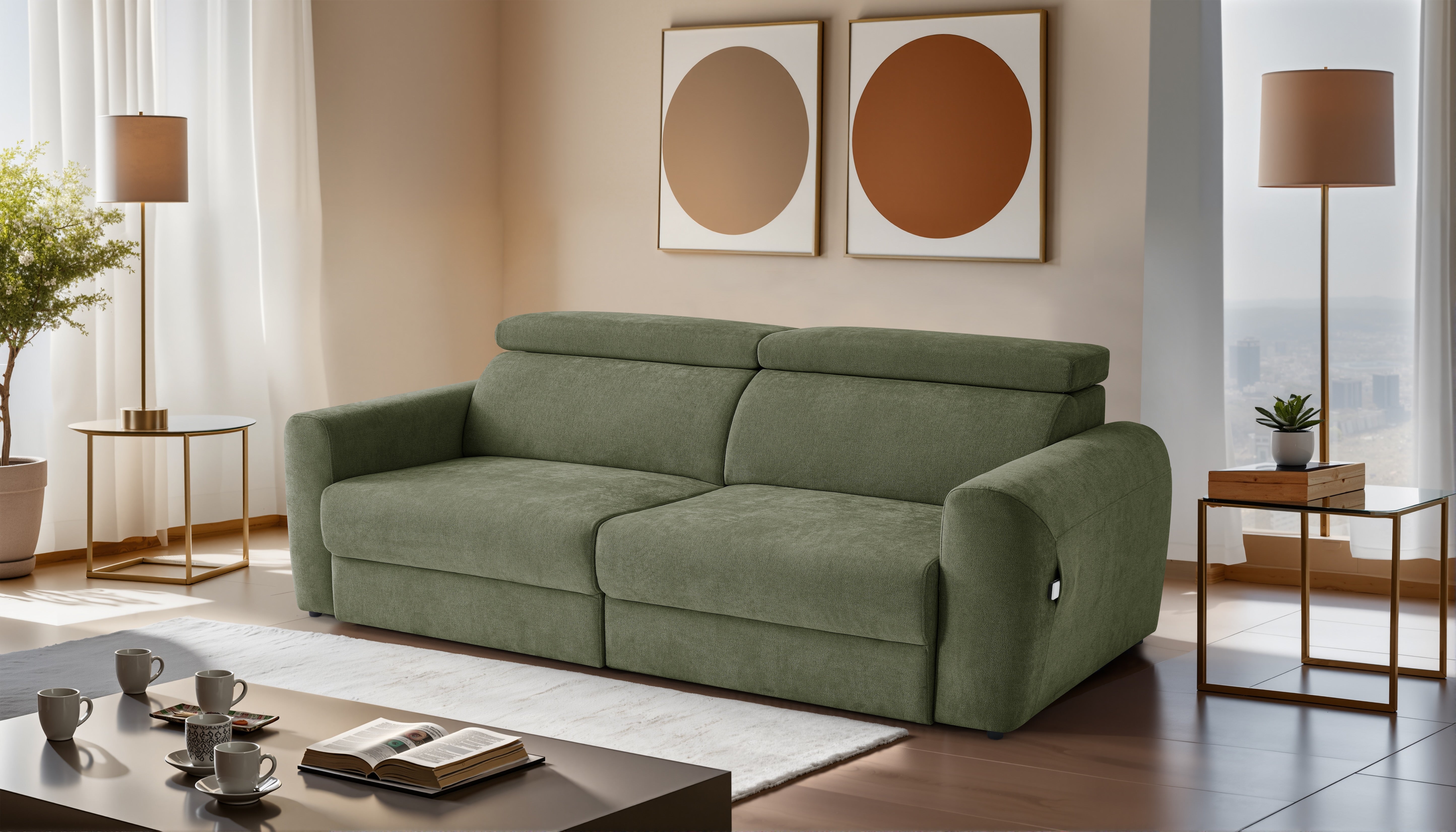 Atlanta Electric Sofabed 3 Seater
