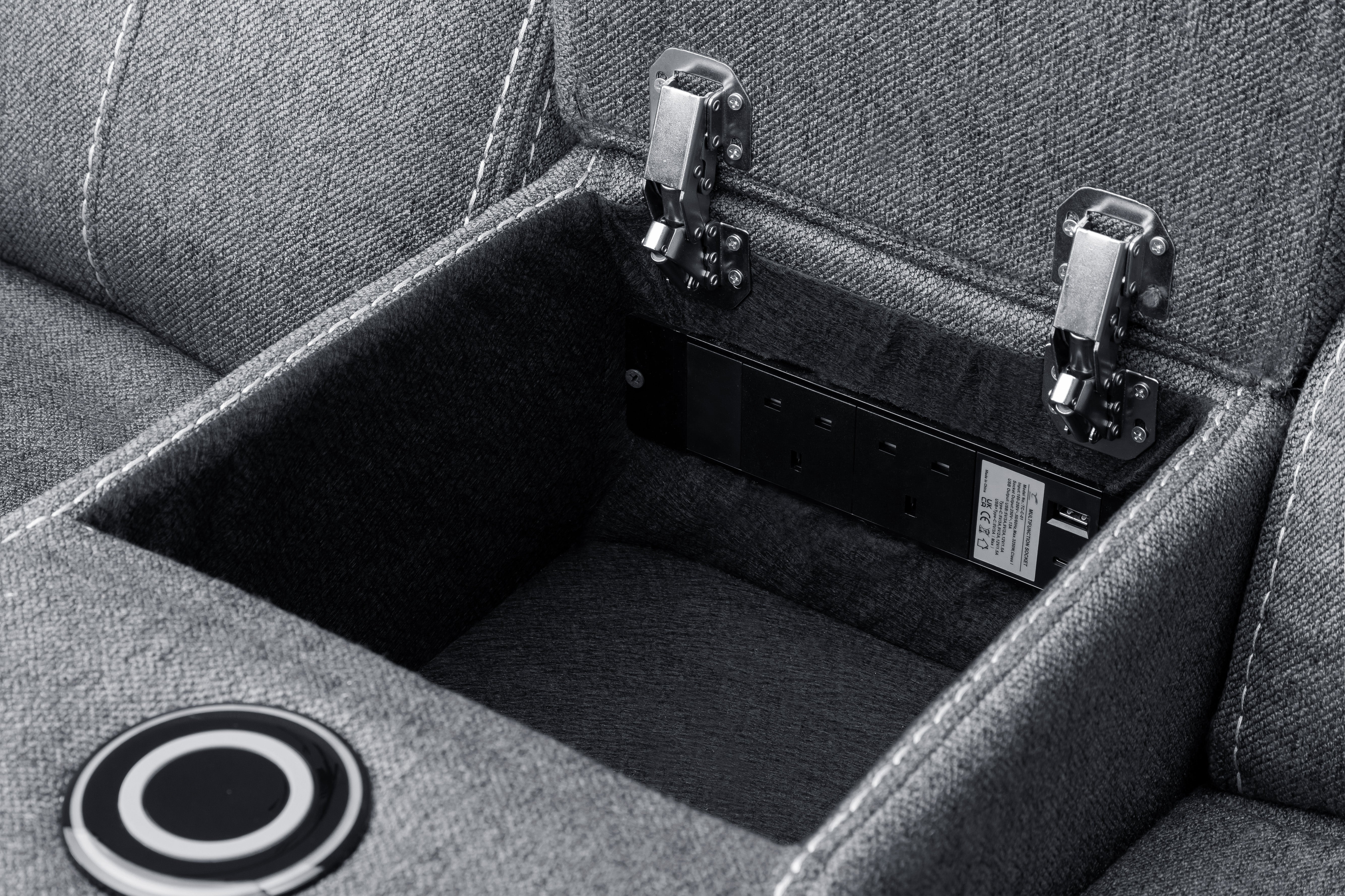 Cosmo Electric Recliner 2 Seater Sofa [Leather or Fabric]