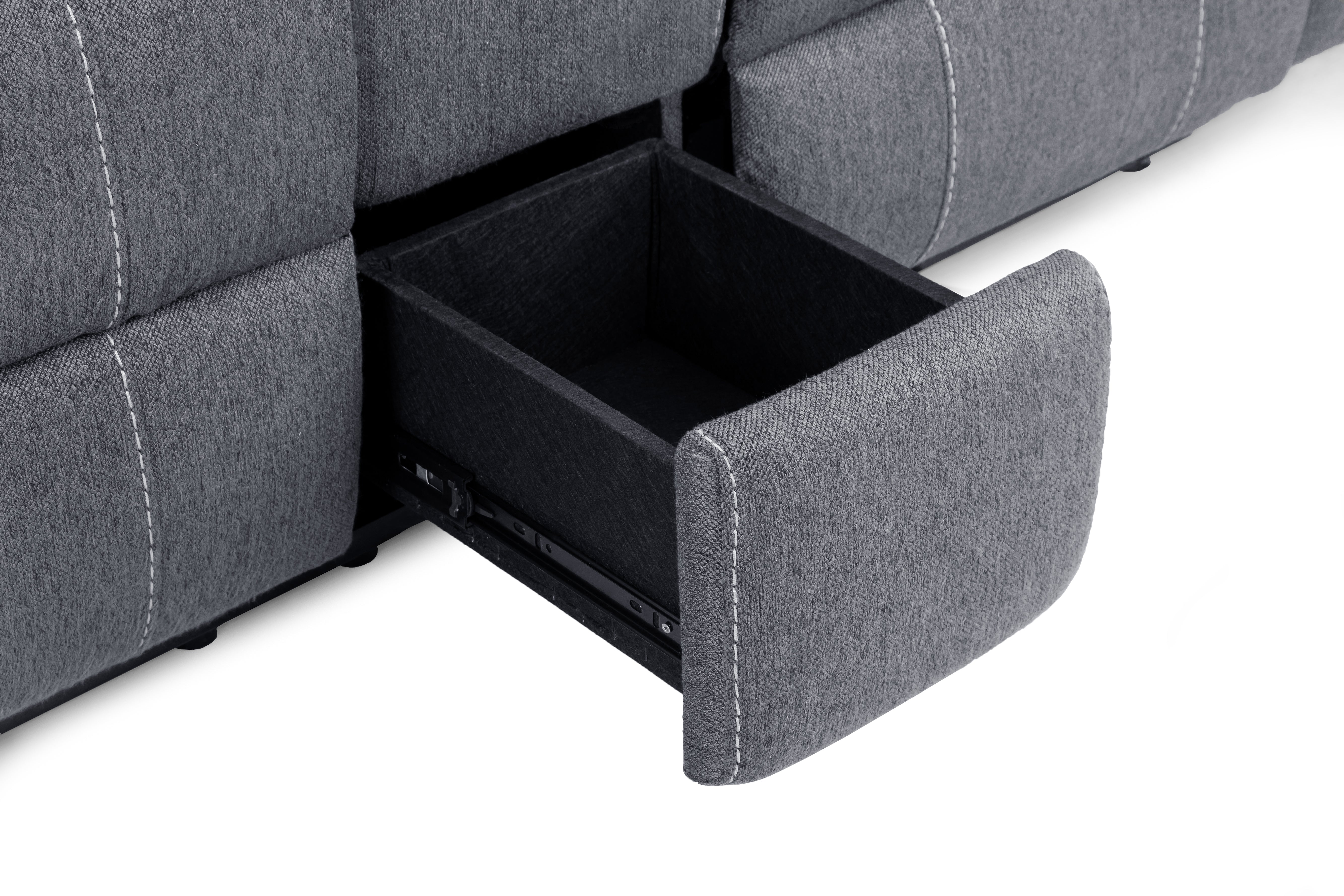Cosmo Electric Recliner 2 Seater Sofa [Leather or Fabric]