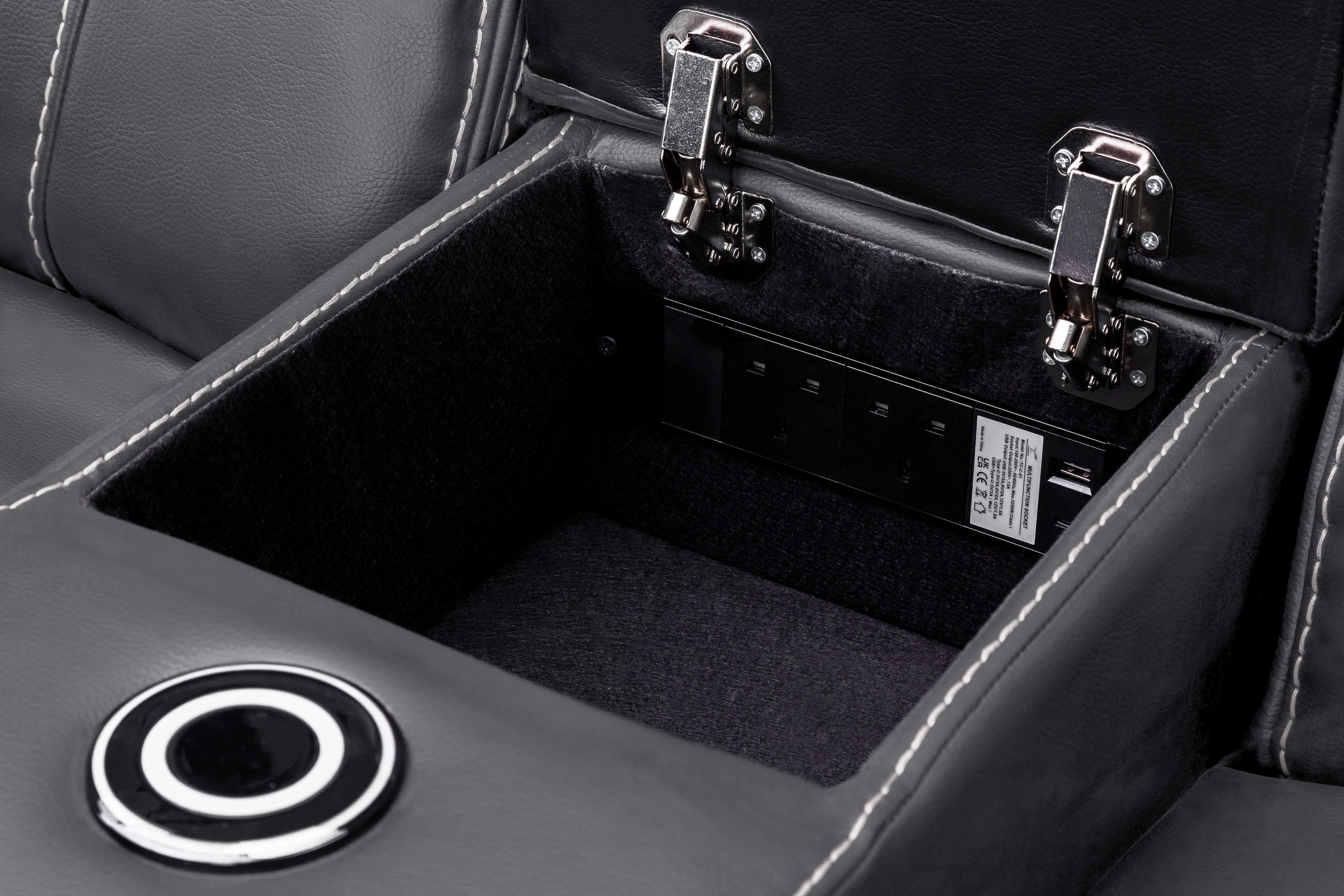 Cosmo Electric Recliner 2 Seater Sofa [Leather or Fabric]