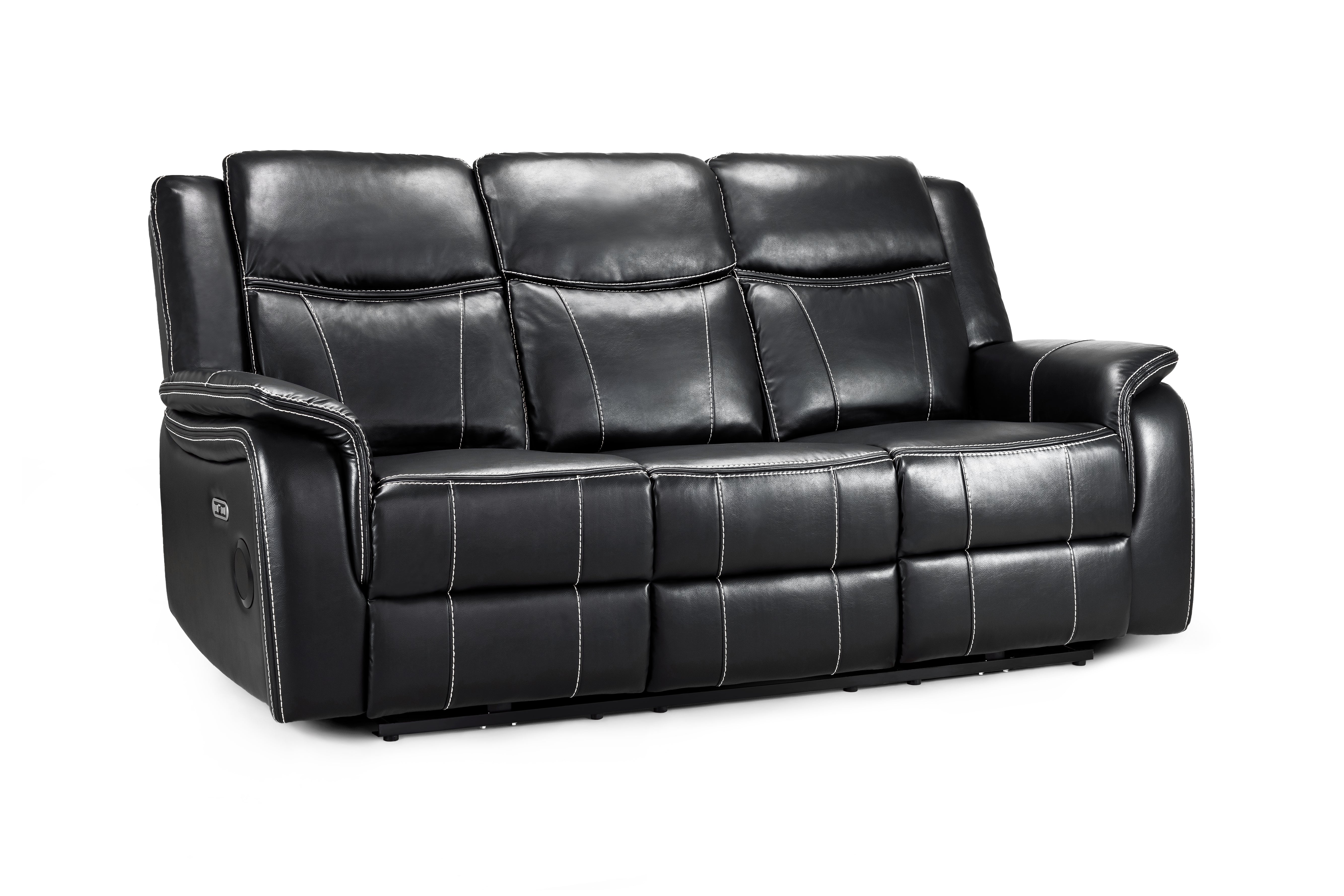 Cosmo Electric Recliner 3 Seater Sofa [Leather or Fabric]