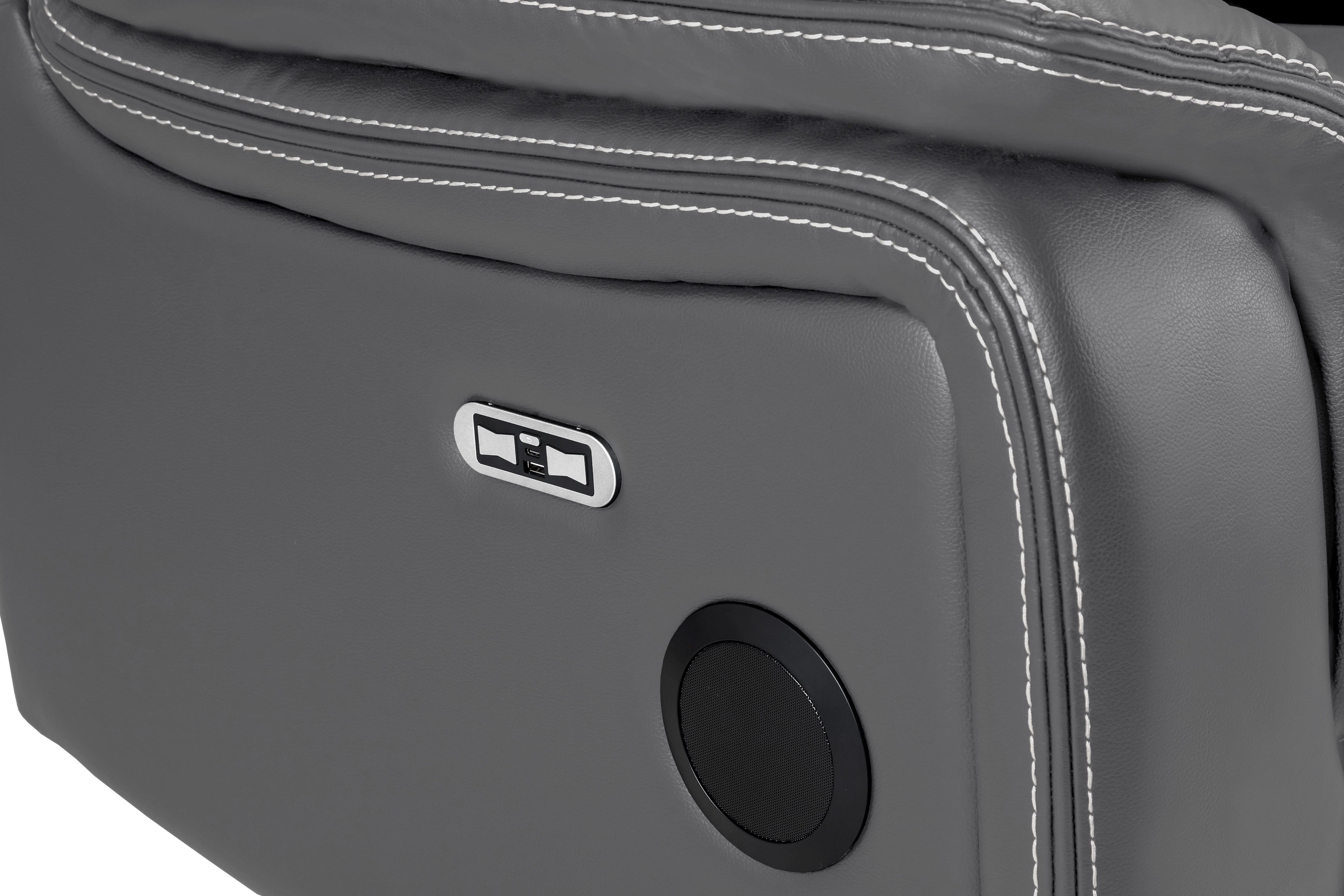 Cosmo Electric Recliner 3 Seater Sofa [Leather or Fabric]