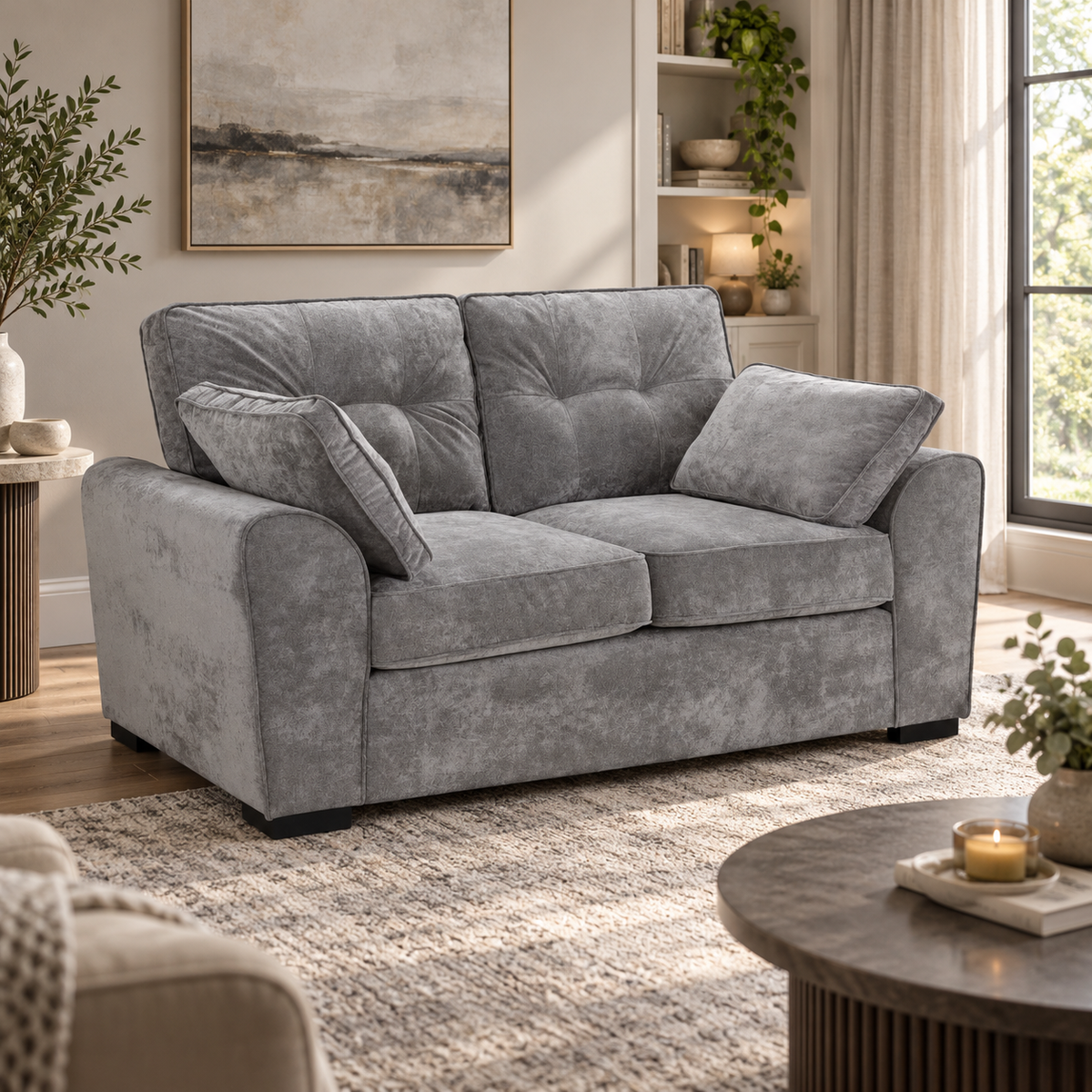 Grayson 2 Seater Sofa | Deep Seat Fabric Sofa