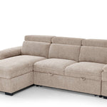 Portofino Corner Sofa Bed | Boucle Fabric