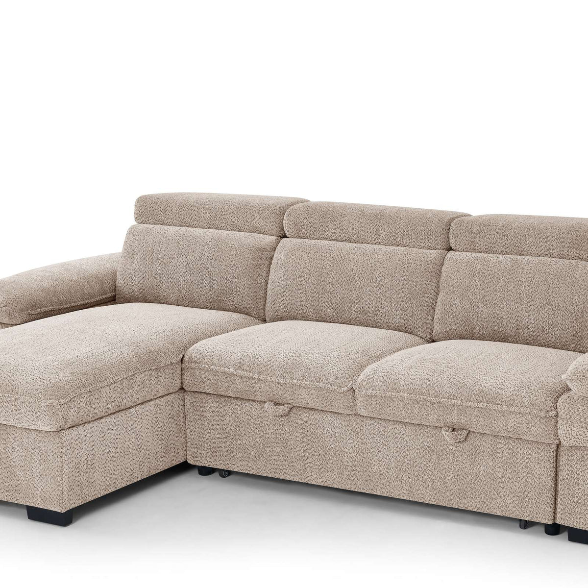 Portofino Corner Sofa Bed | Boucle Fabric