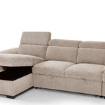 Portofino Corner Sofa Bed | Boucle Fabric