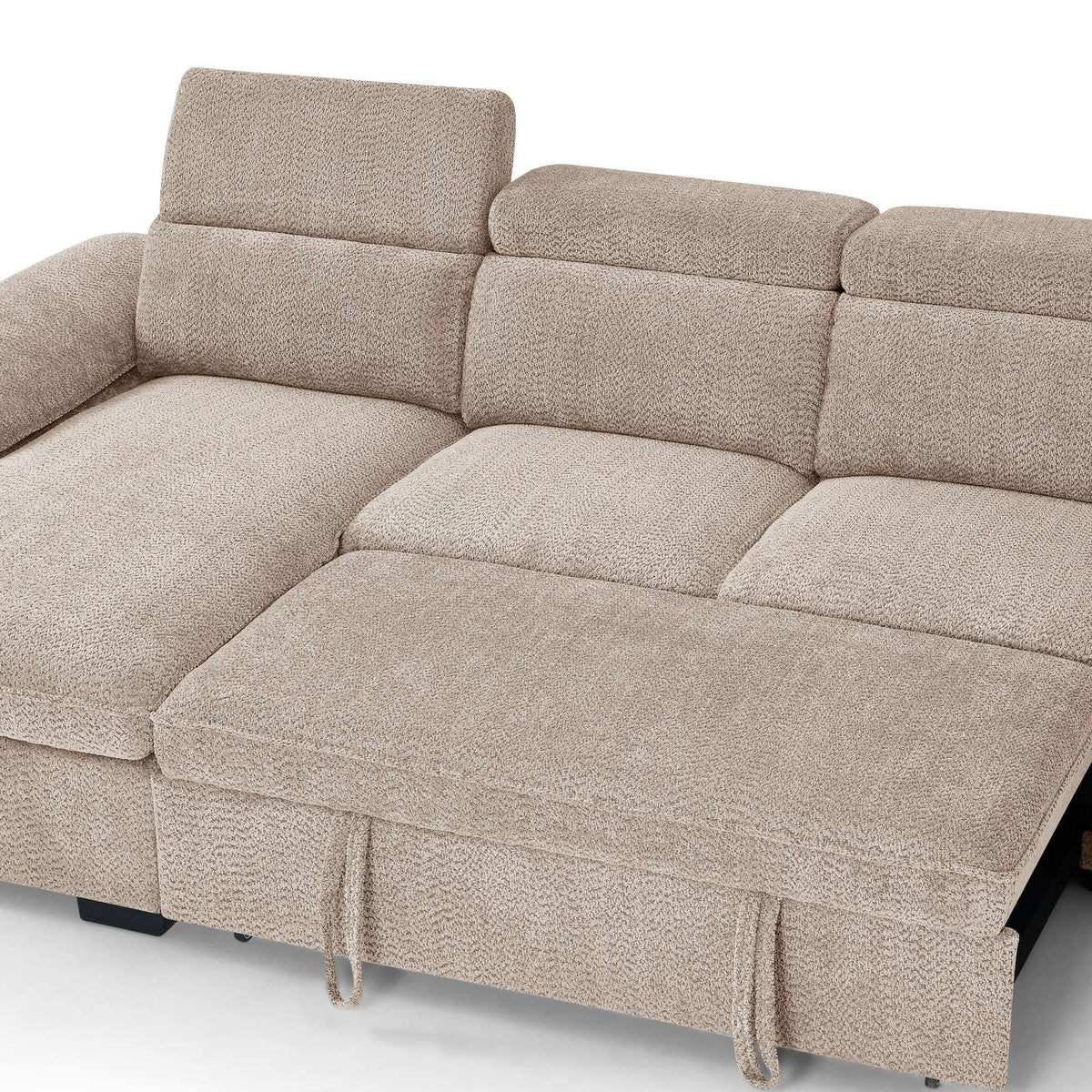 Portofino Corner Sofa Bed | Boucle Fabric