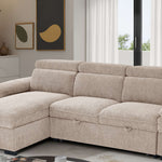 Portofino Corner Sofa Bed | Boucle Fabric
