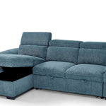 Portofino Corner Sofa Bed | Boucle Fabric