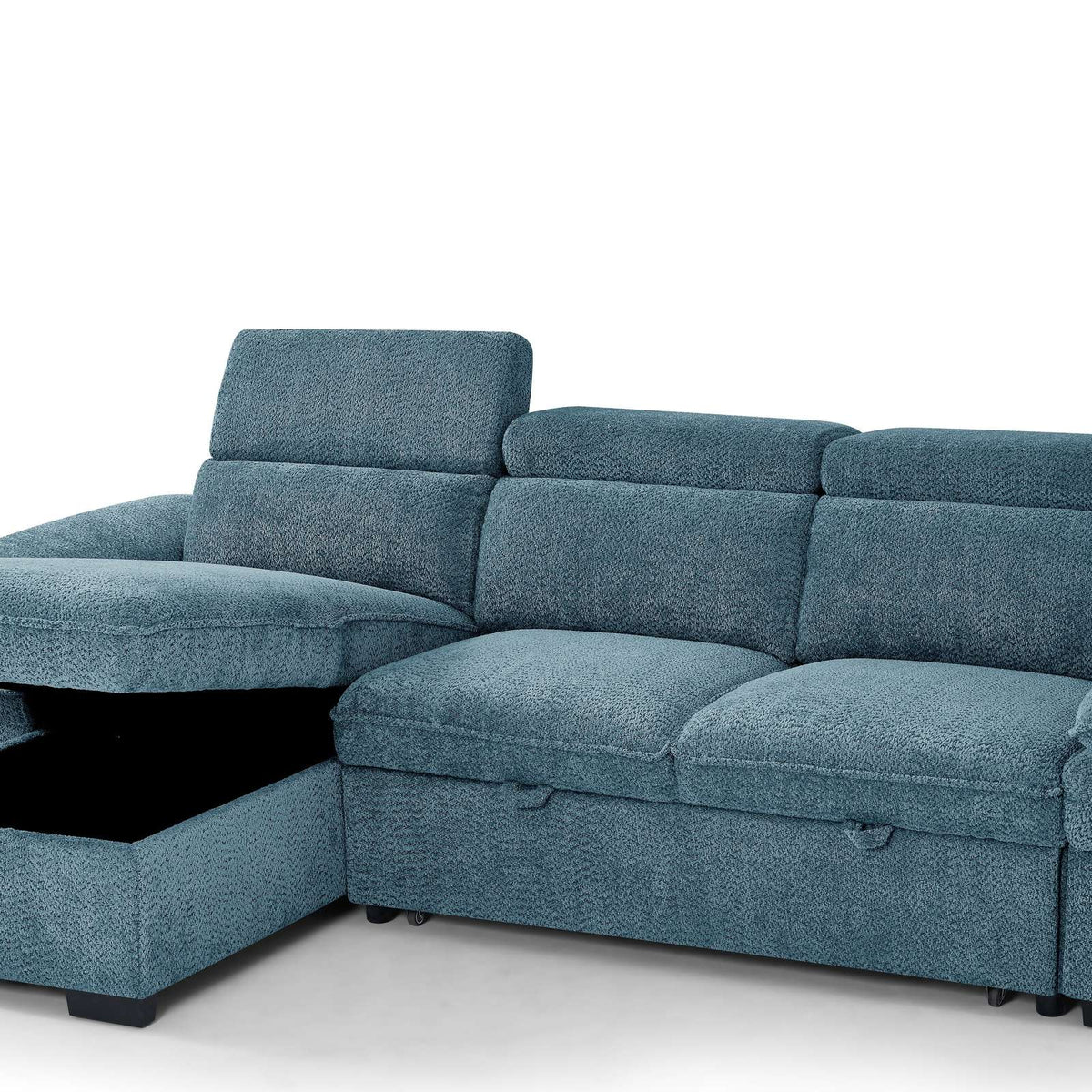Portofino Corner Sofa Bed | Boucle Fabric