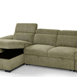 Portofino Corner Sofa Bed | Boucle Fabric