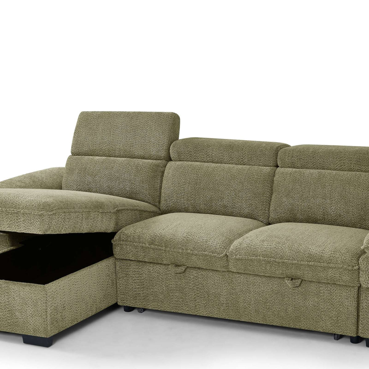 Portofino Corner Sofa Bed | Boucle Fabric