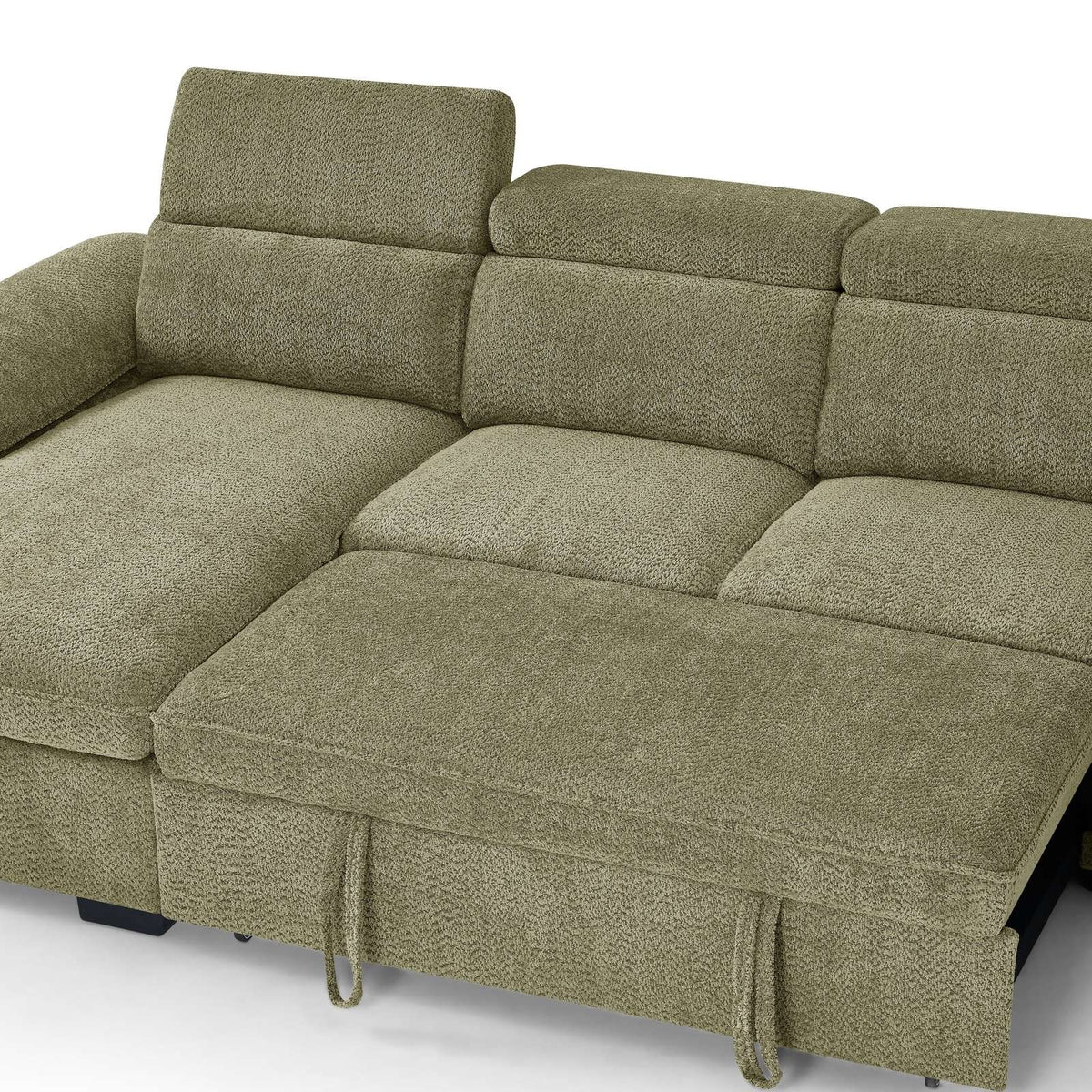 Portofino Corner Sofa Bed | Boucle Fabric