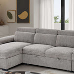 Portofino Corner Sofa Bed | Boucle Fabric