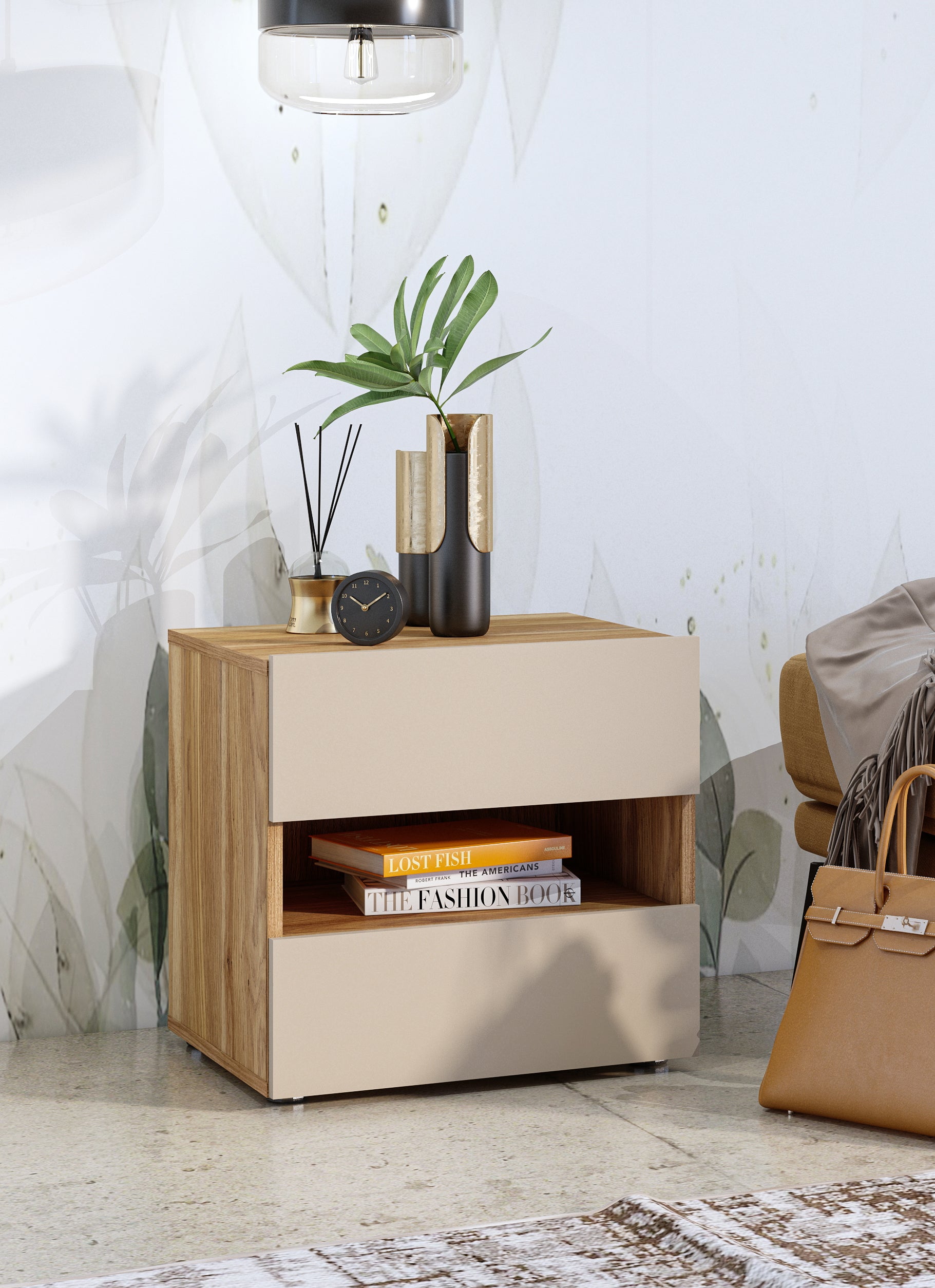 Sima Bedside Table W46cm