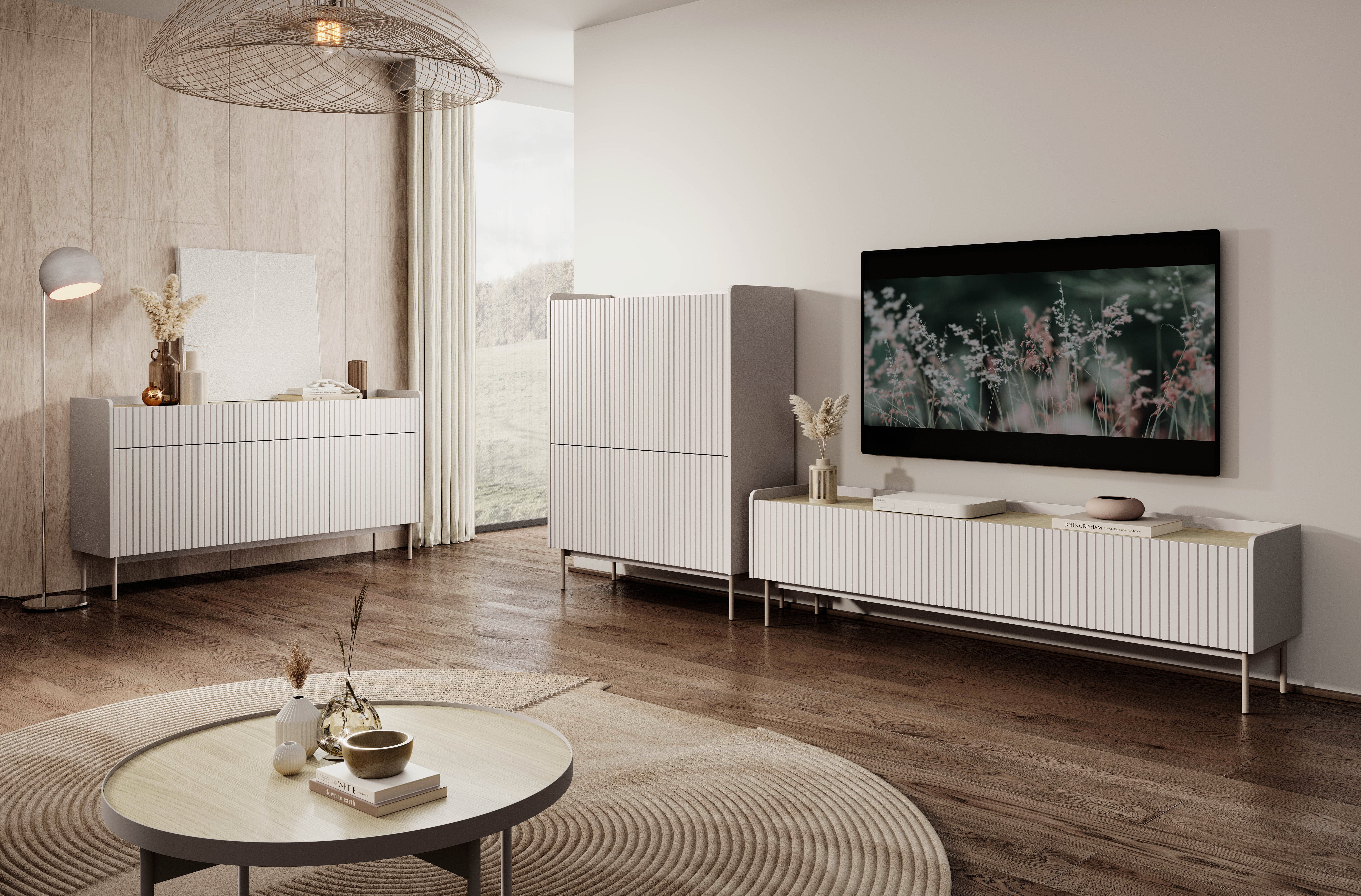 Crema Highboard W103cm