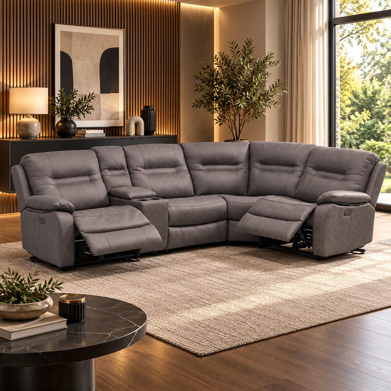 Lorenza Electric Recliner Corner Sofa