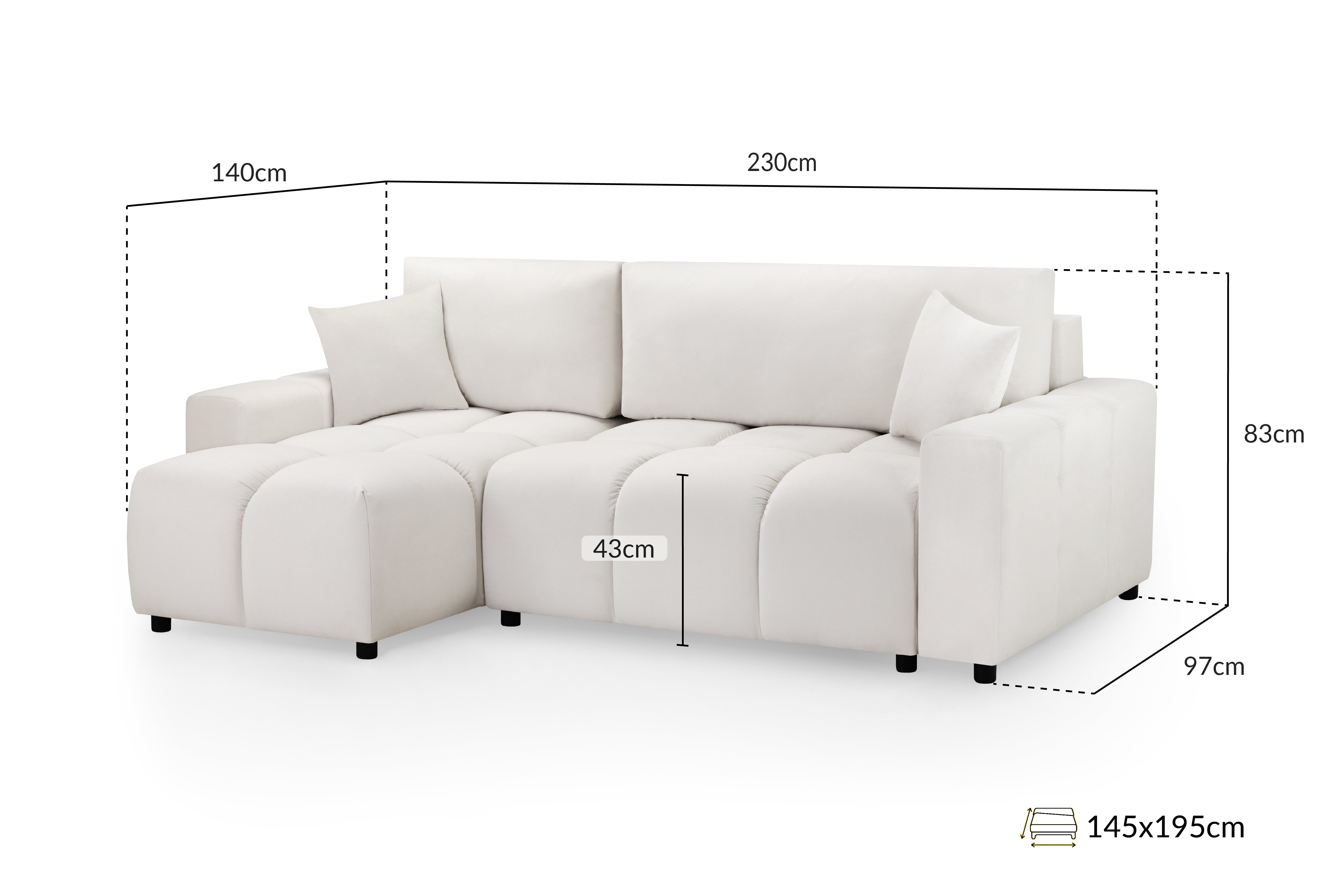 Luki Sofa Bed Universal Corner
