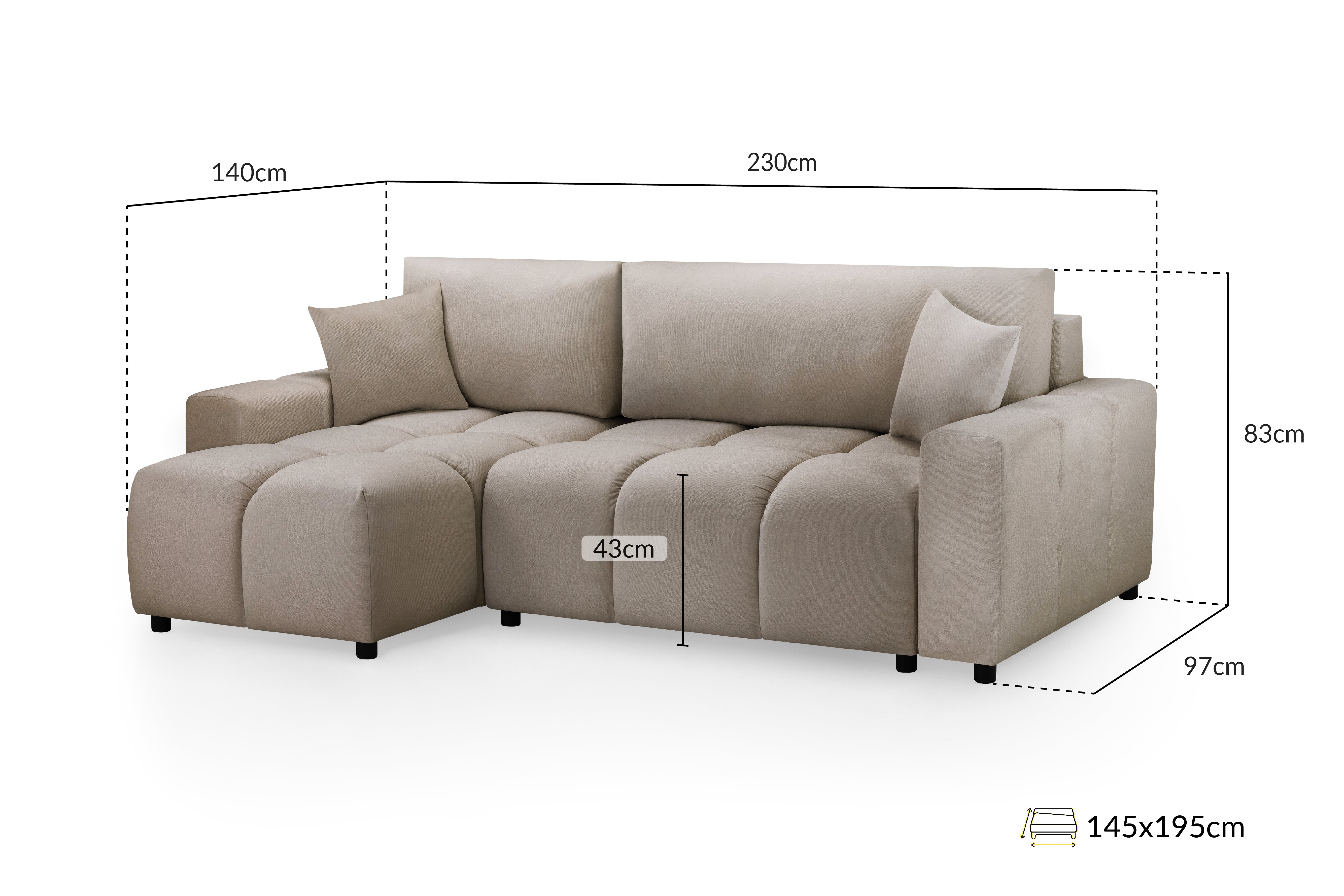 Luki Sofa Bed Universal Corner