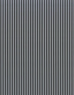 Close-up acoustic wall panel with evenly spaced vertical black slats