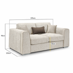 Milano 2 Seater Sofa | Fabric Sofa | Decor Home Furnishings