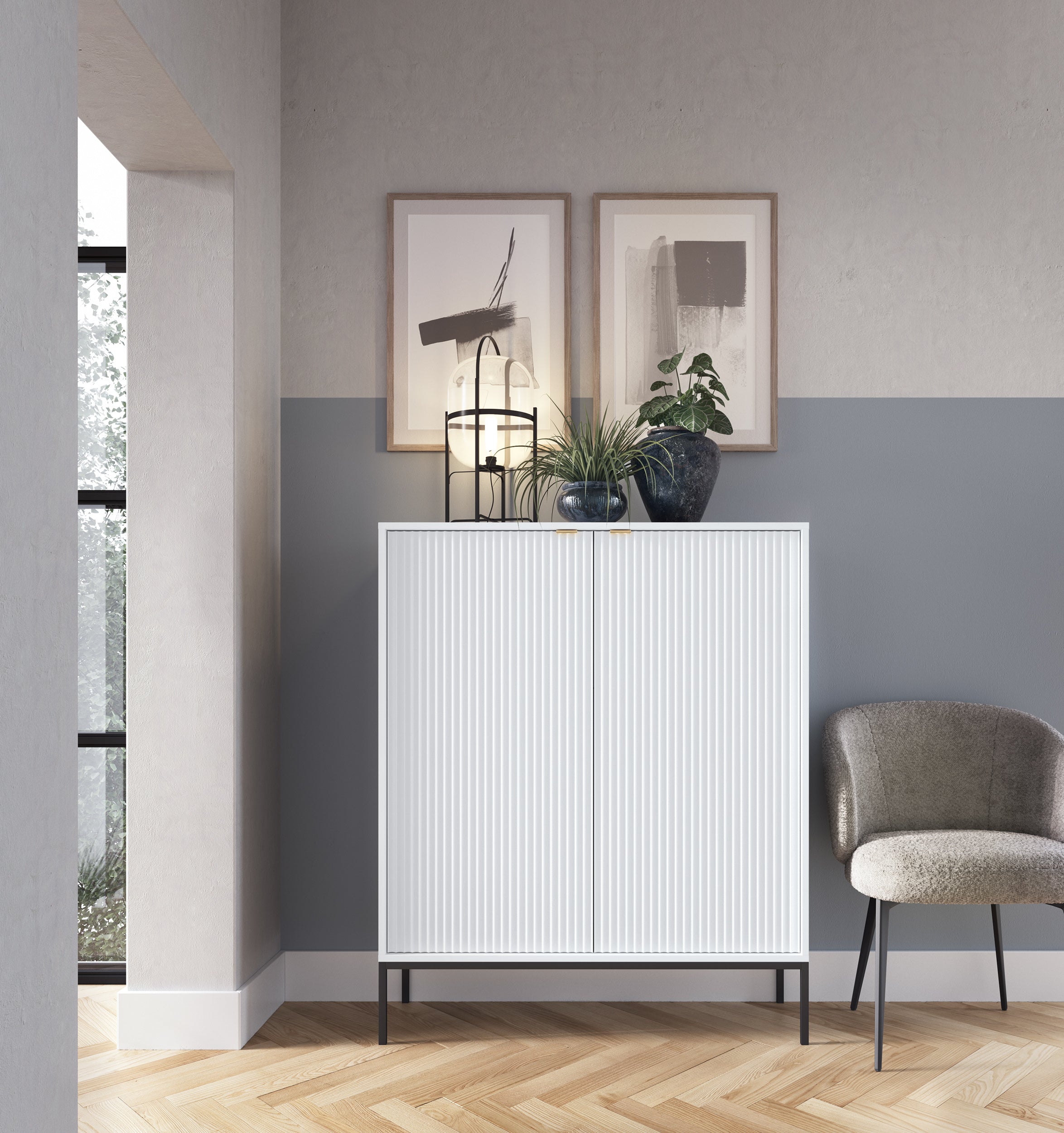 Ridge 2 Door Highboard W104cm
