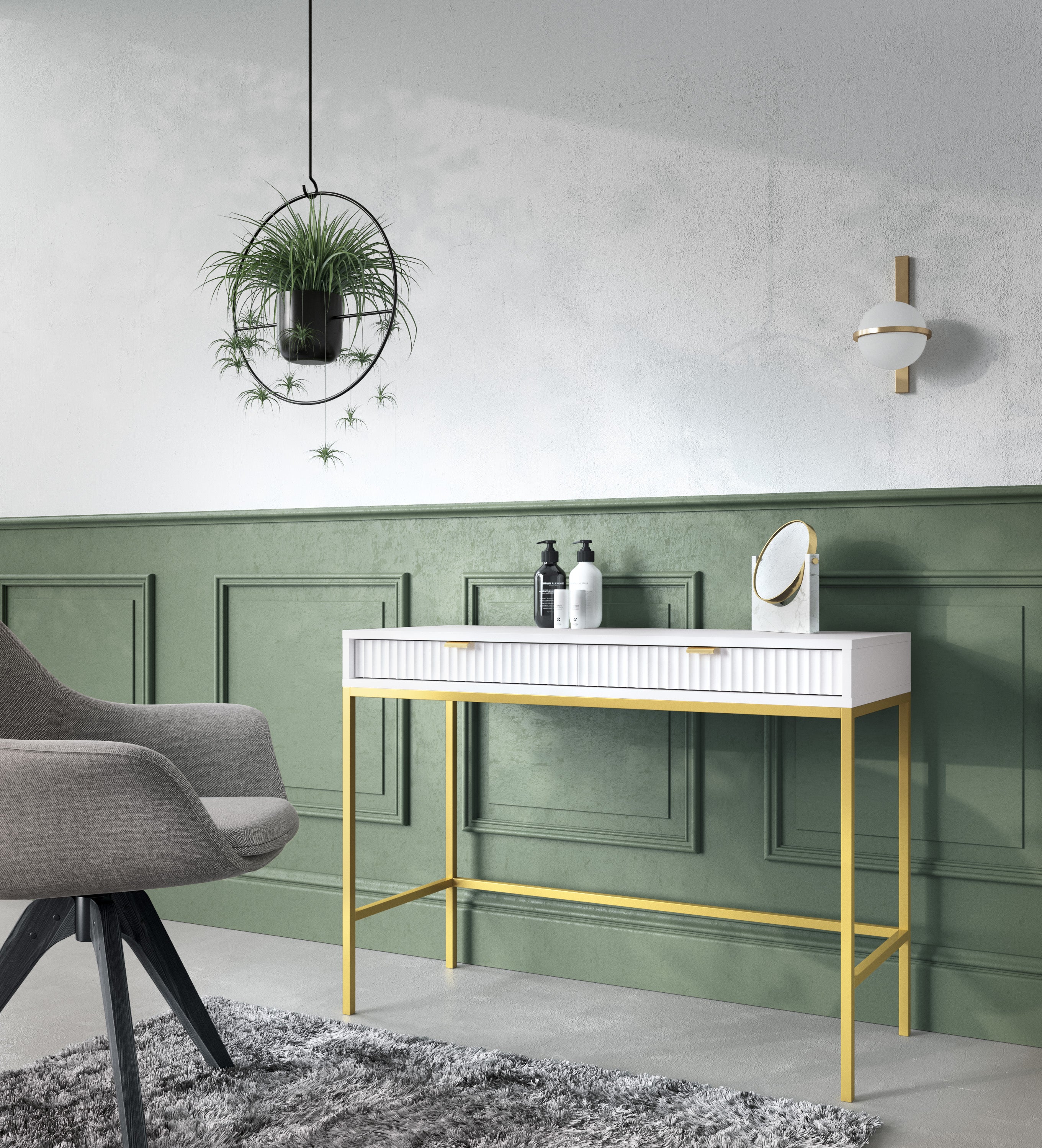 Ridge Dressing Table/Console Table/Desk W104cm